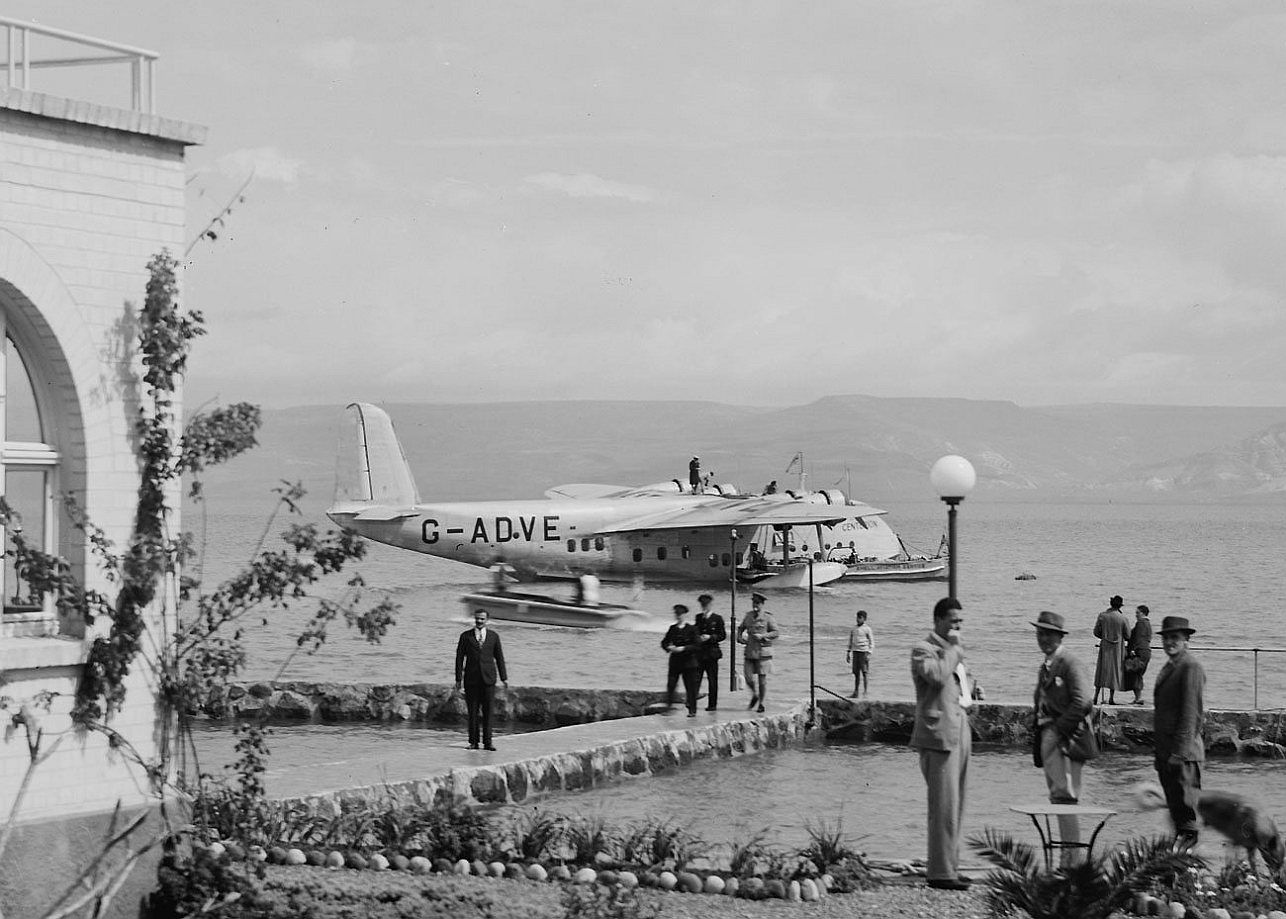 ADVE Short Empire Flying Boat Centurion Imperial Airways Sea Of Galilee Palestine 1938