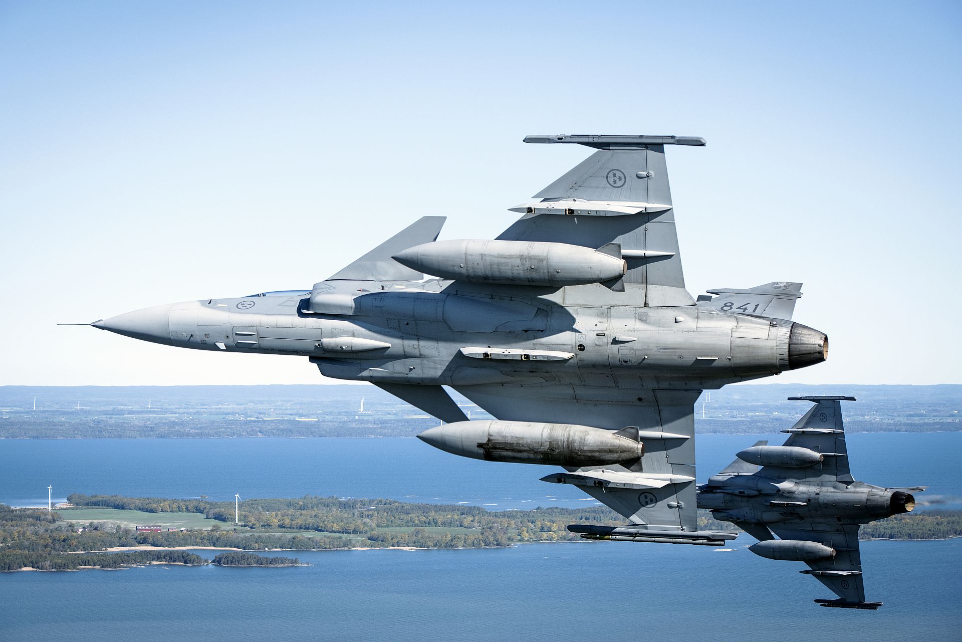 Gripens Participated In A Training Mission Over Sweden As Part Of Bomber Task Force Europe May 20 2020