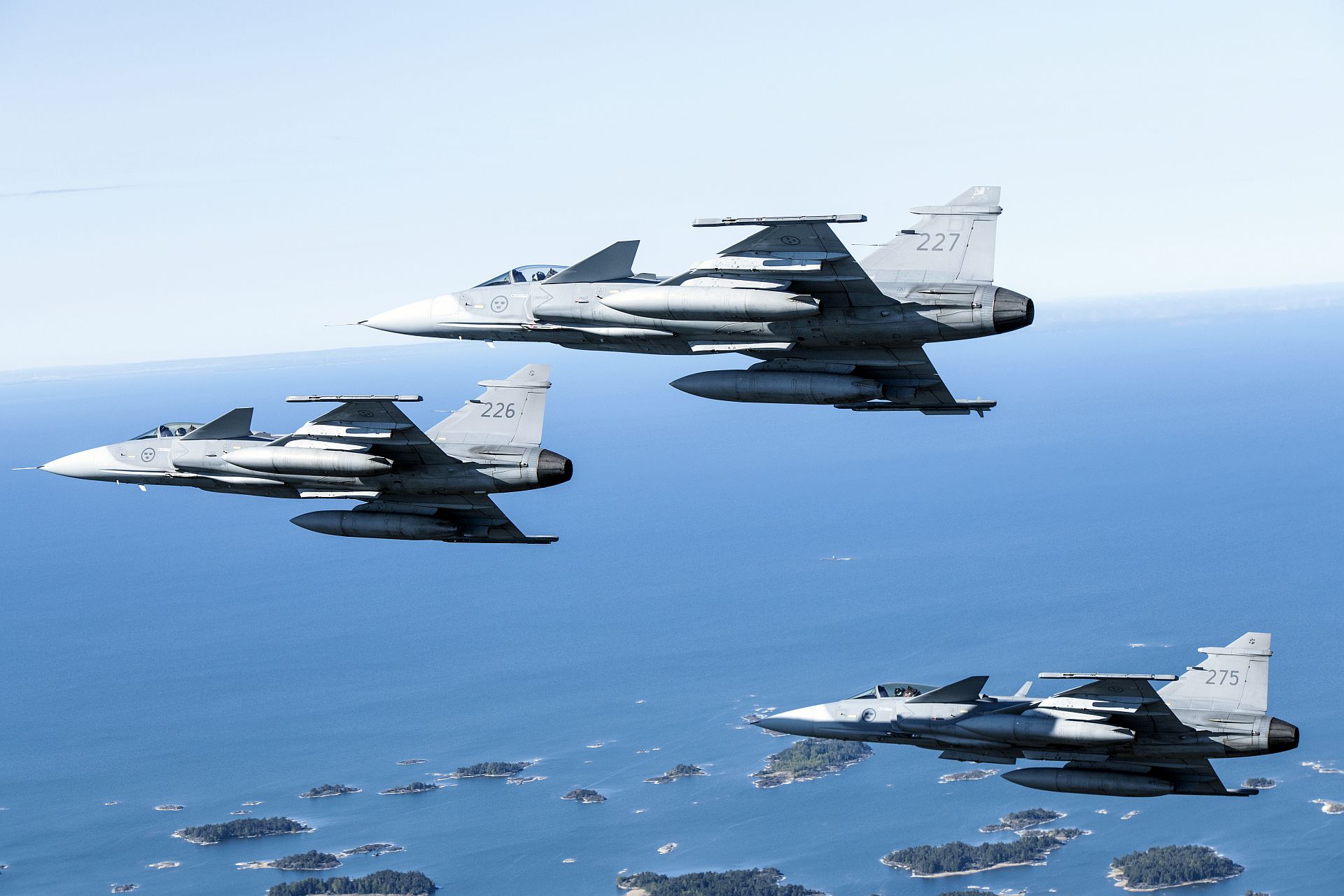 Gripens Participated In A Training Mission Over Sweden As Part Of Bomber Task Force Europe May 20 2020 1