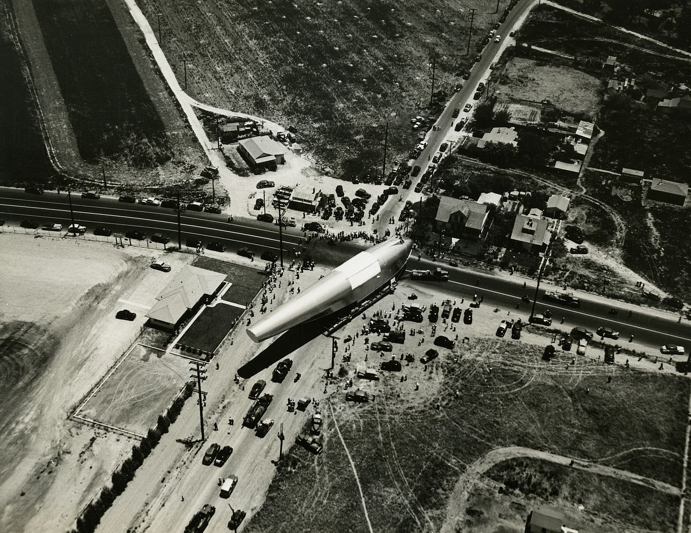 Hughes Flying Boat En Route To Terminal Island California 1946
