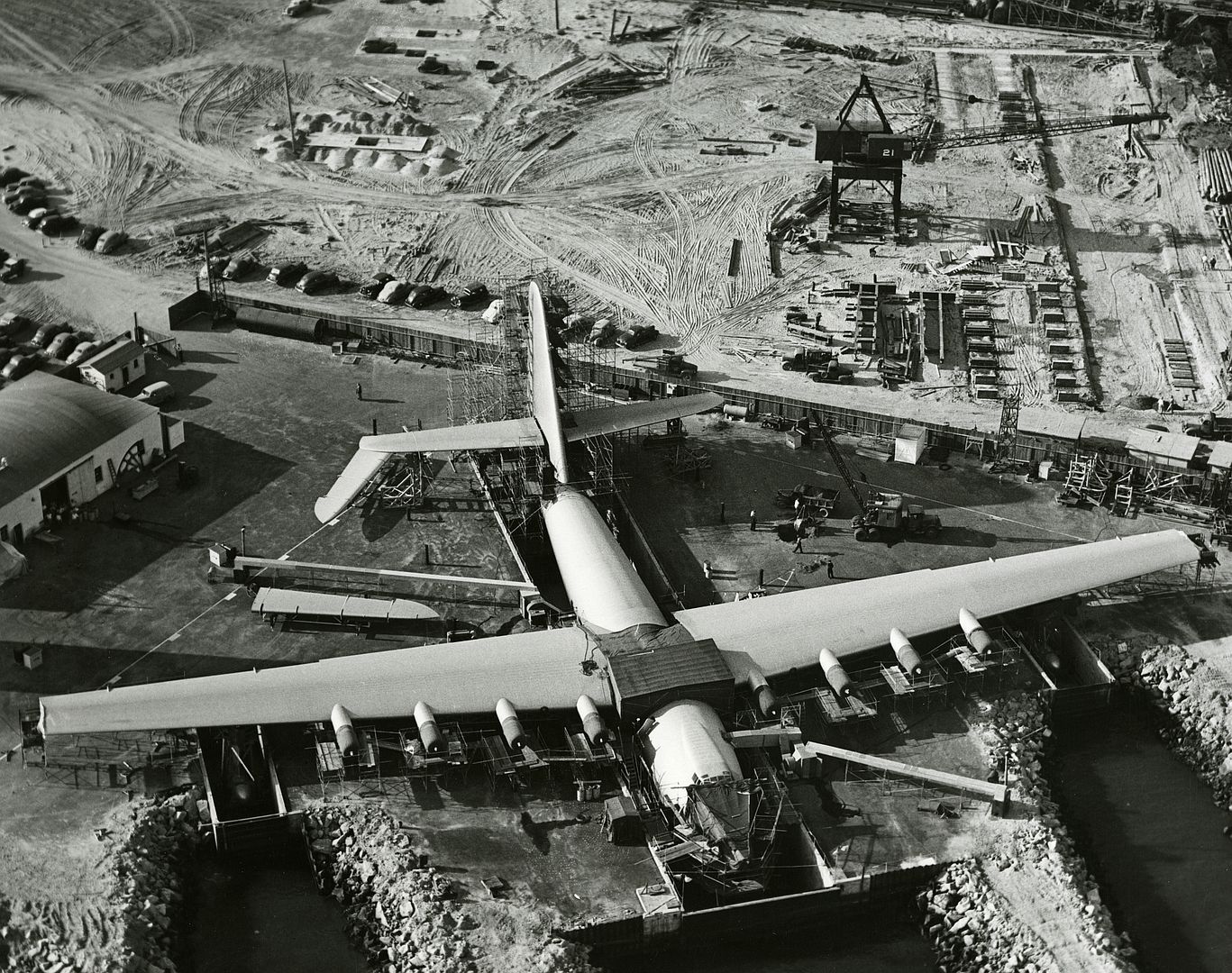 Hughes Flying Boat Ready For Tests Terminal Island California October 13 1946 Hughes Flying Boat Ready For Tests Terminal Island California October 13 1946