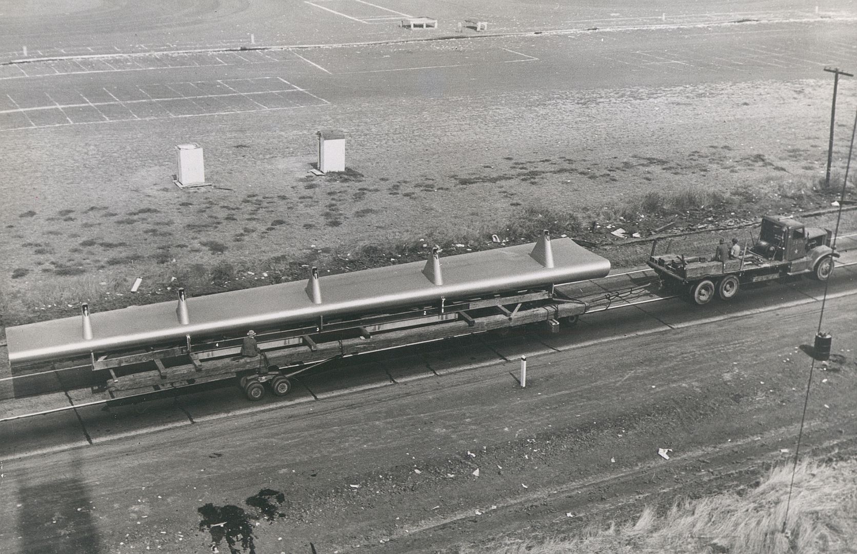 Hughes Flying Boat Wing In Transport California June 1946 Hughes Flying Boat Wing In Transport California June 1946