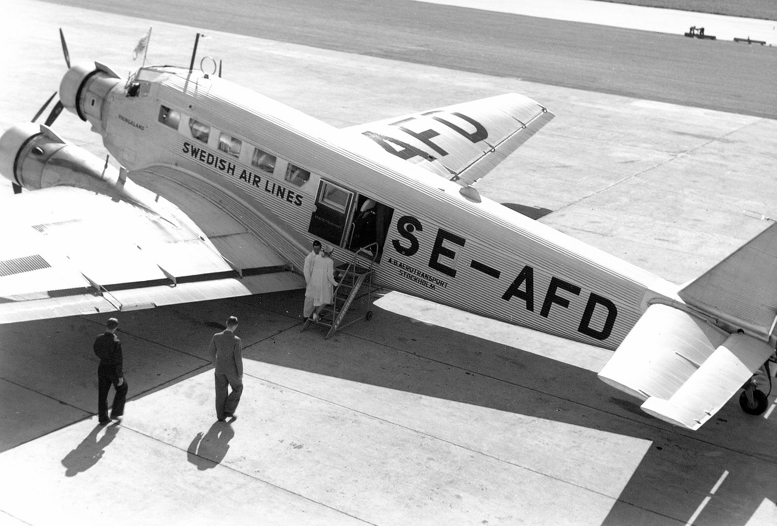 Junkers Ju 52 Nummer SE AFA Tillh Rande AB Aerotransport 1