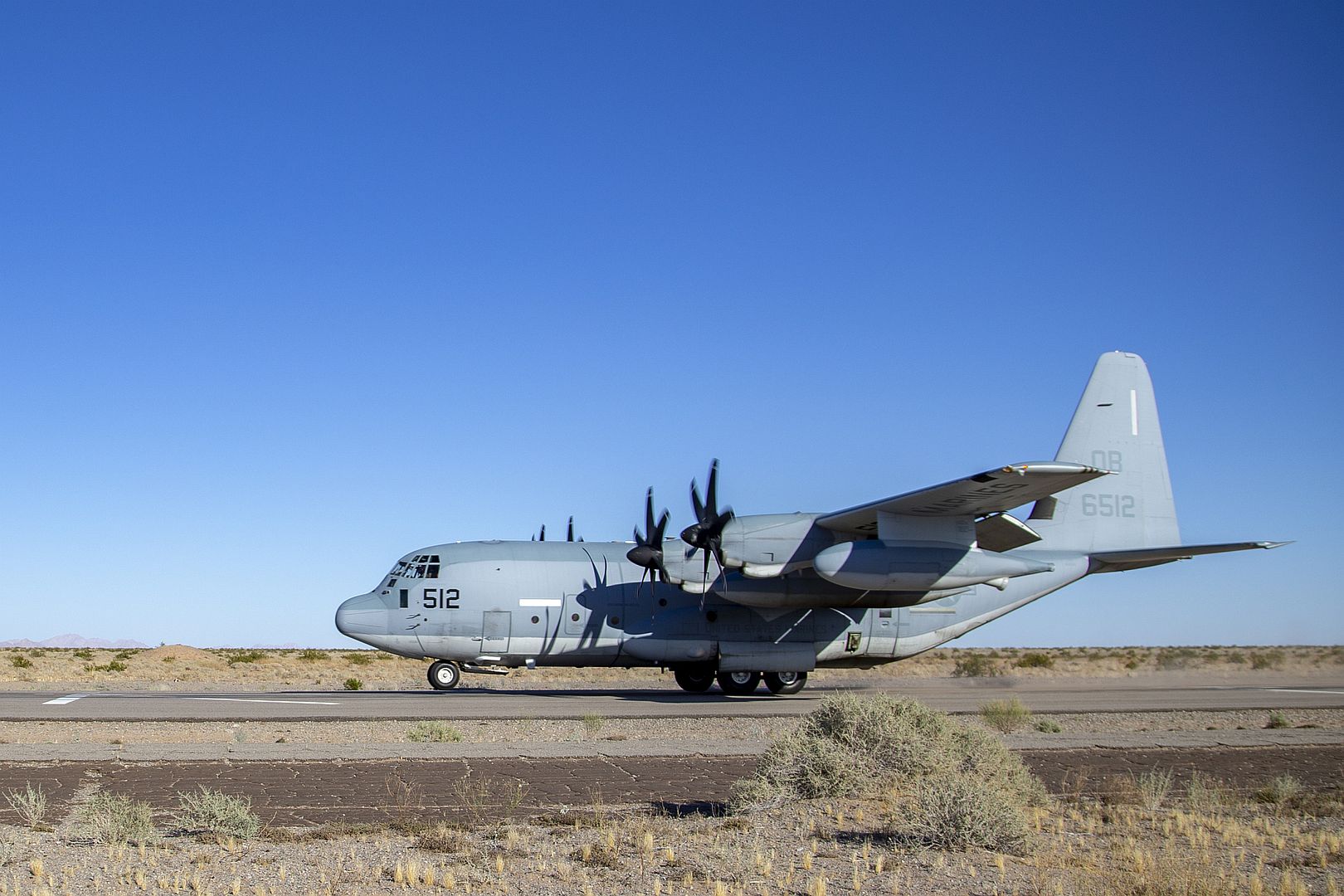 KC 130J Hercules Aircraft With Marine Aerial Refueler Transport Squadron 352