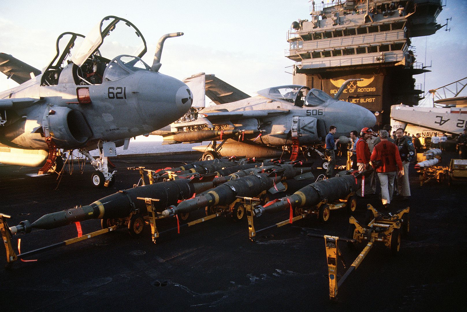  KENNEDY In Preparation For Air Strikes Against Iraq During Operation Desert Storm