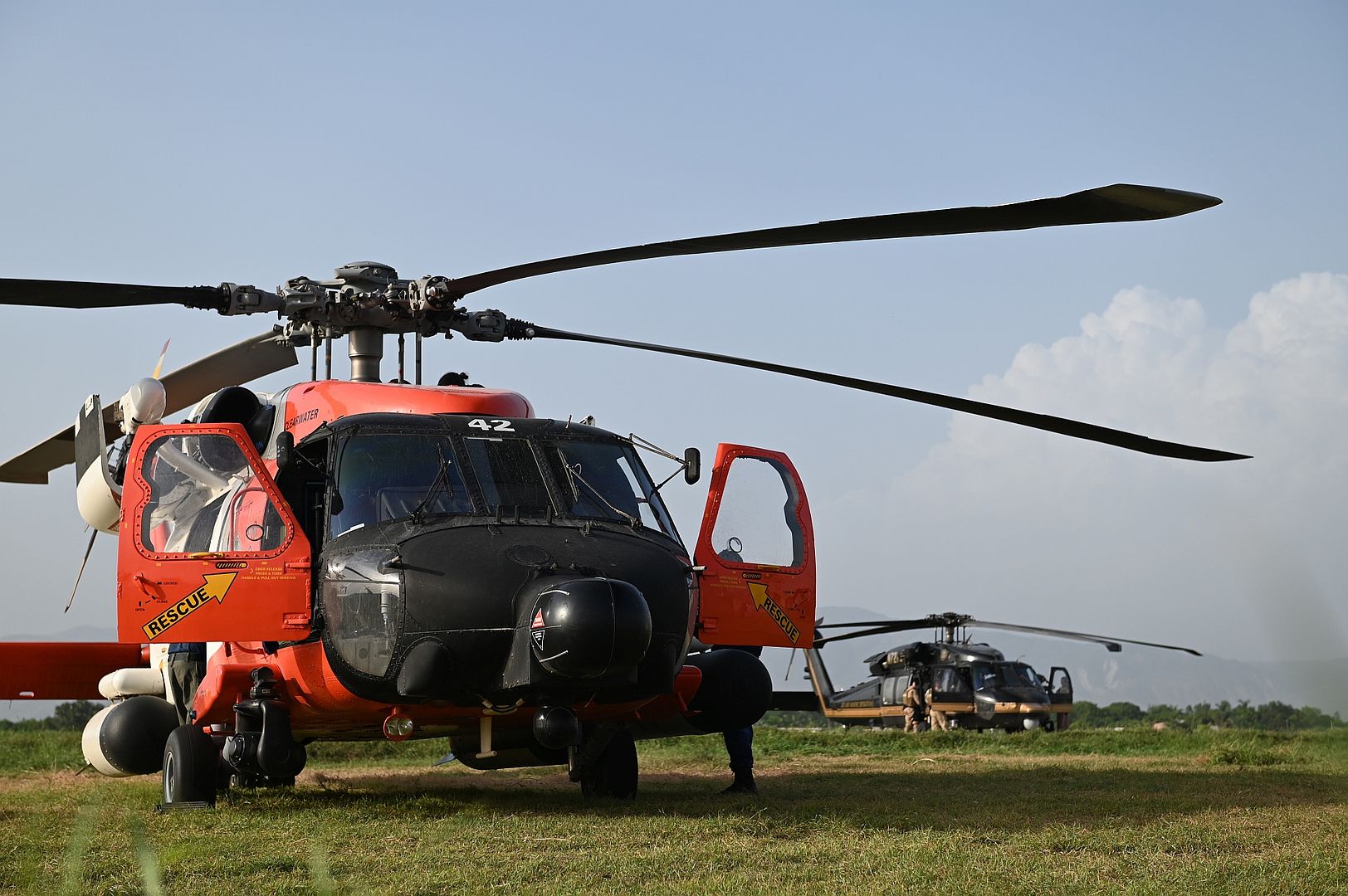 60 Jayhawk Helicopter Aircrew From Coast Guard Air Station Borinquen Puerto Rico And A Customs And Border Patrol Helicopter Aircrew From Aguadilla Puerto Rico
