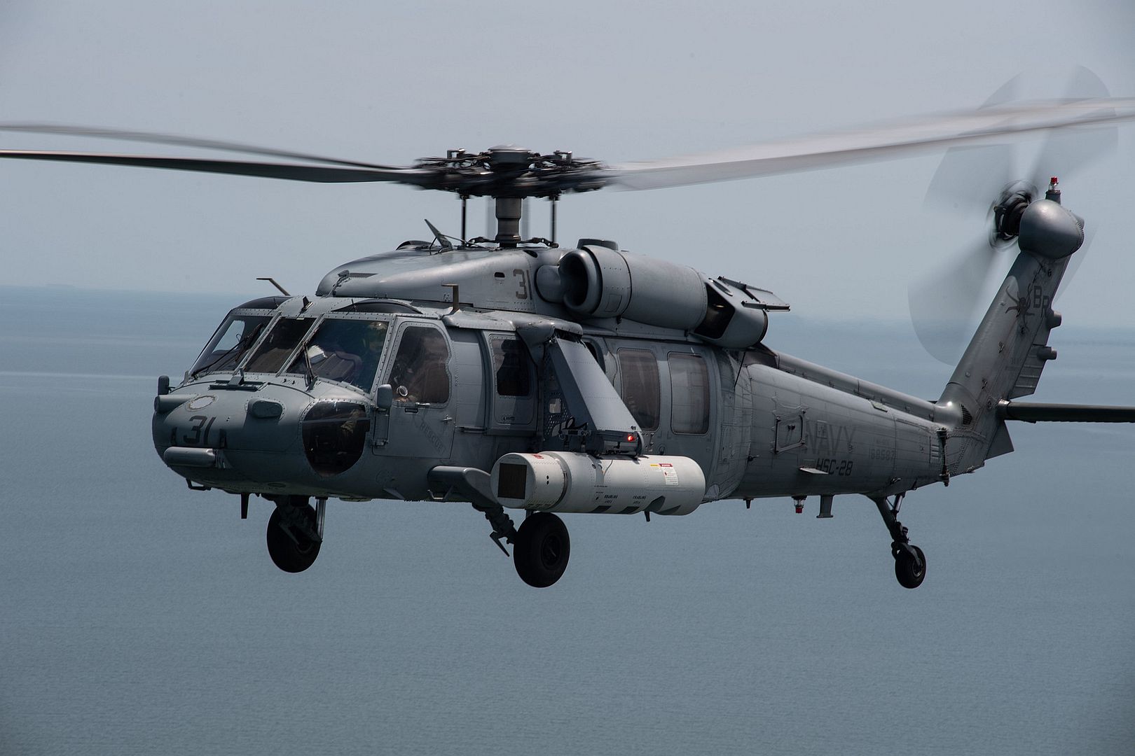 MH 60S Sea Hawk Attached To The Dragon Whales