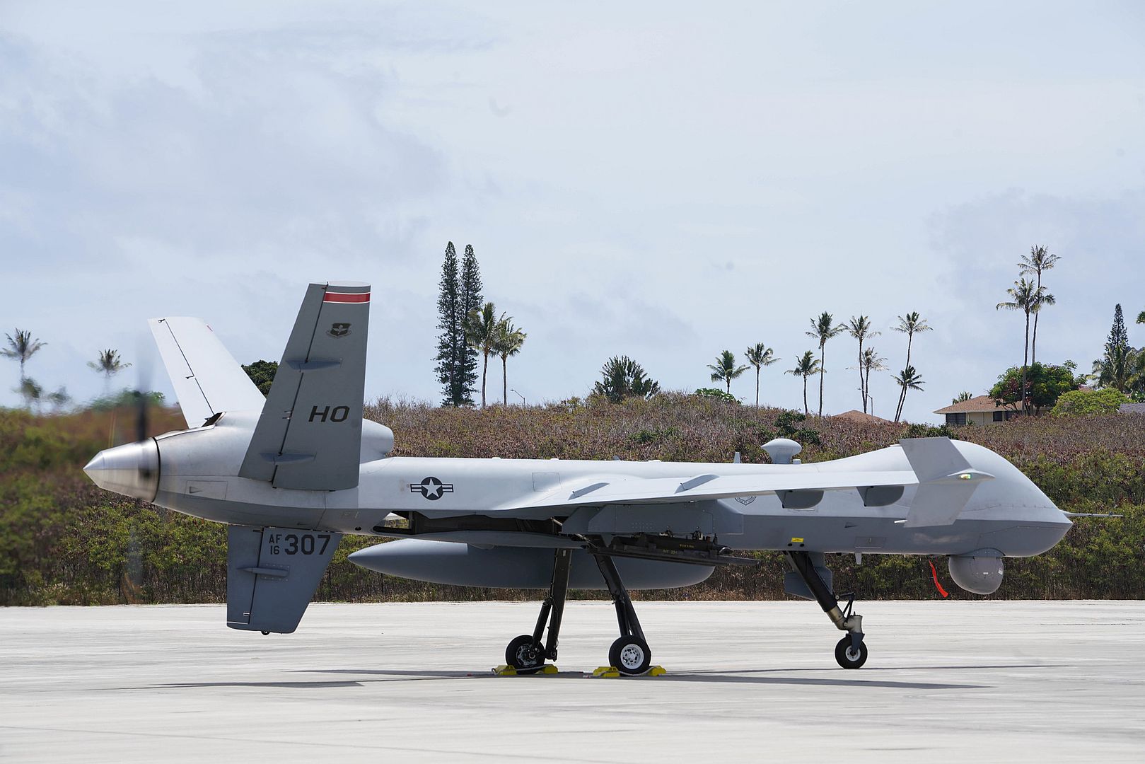 9 Reaper Assigned To The 49th Wing Lands At Marine Corps Air Station Kaneohe Bay Hawaii During Rim Of The Pacific