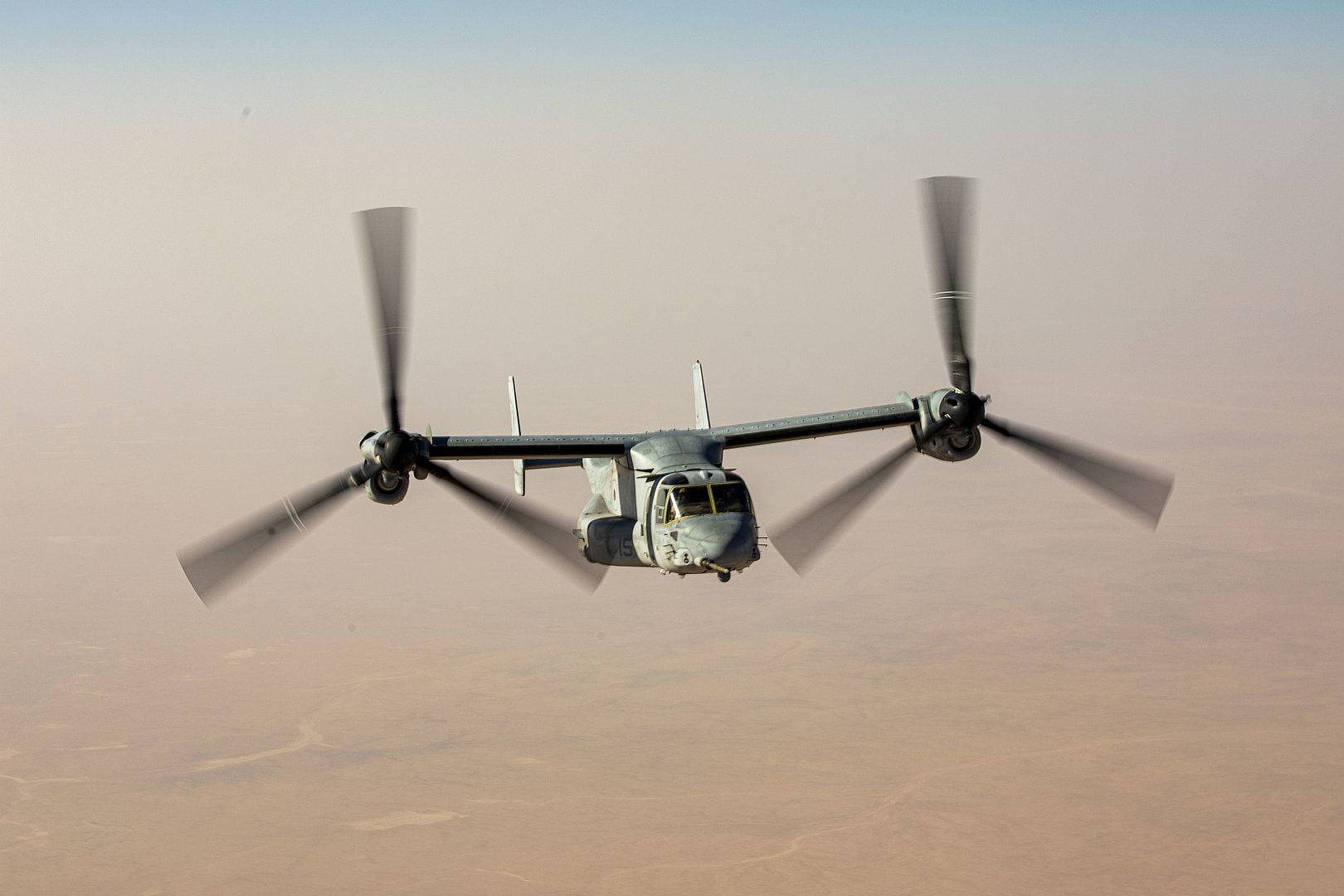 MV 22 Osprey With Marine Medium Tiltrotor Squadron 166