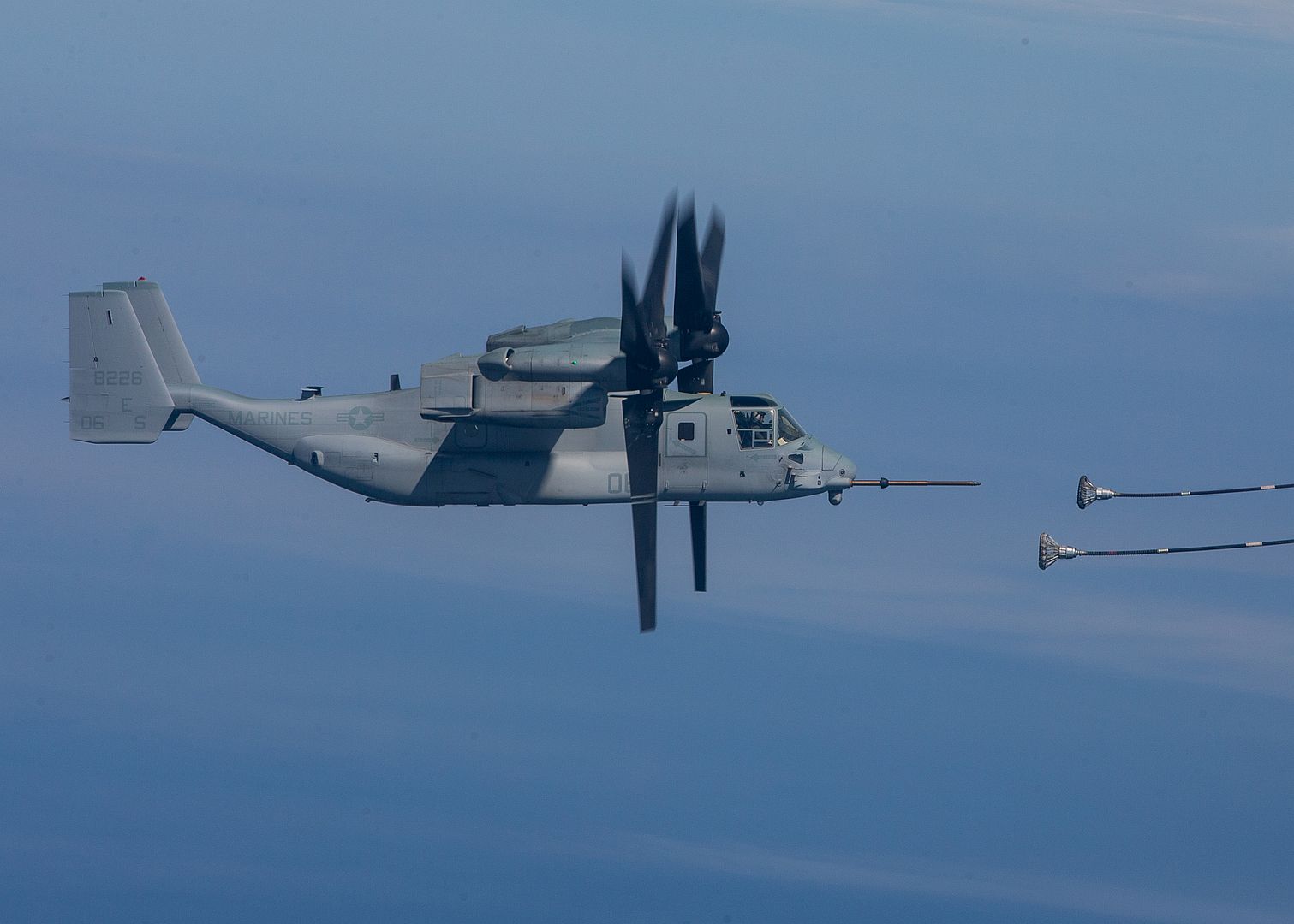 Marine Medium Tiltrotor Squadron 266 And Marine Aerial Refueler Transport Squadron 452 Prepare To Conduct An Aerial Refueling