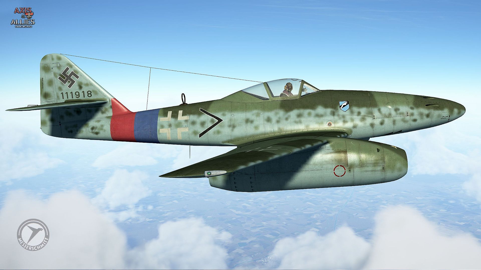 1 WNr 111918 Pilot Unkown Stab JG 7 Spring 1945