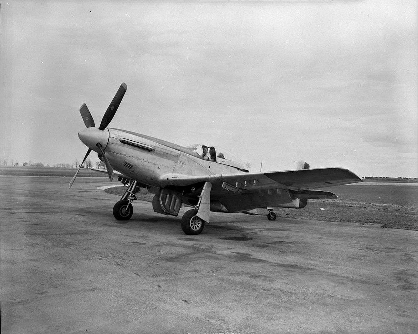 Mustang Aircraft On Ground Mustang Aircraft On Ground