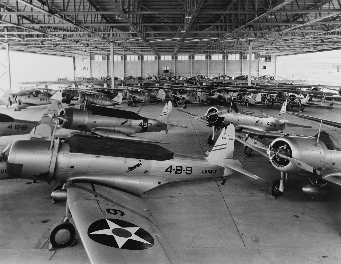 3 Air Group In The Hangar At The Station