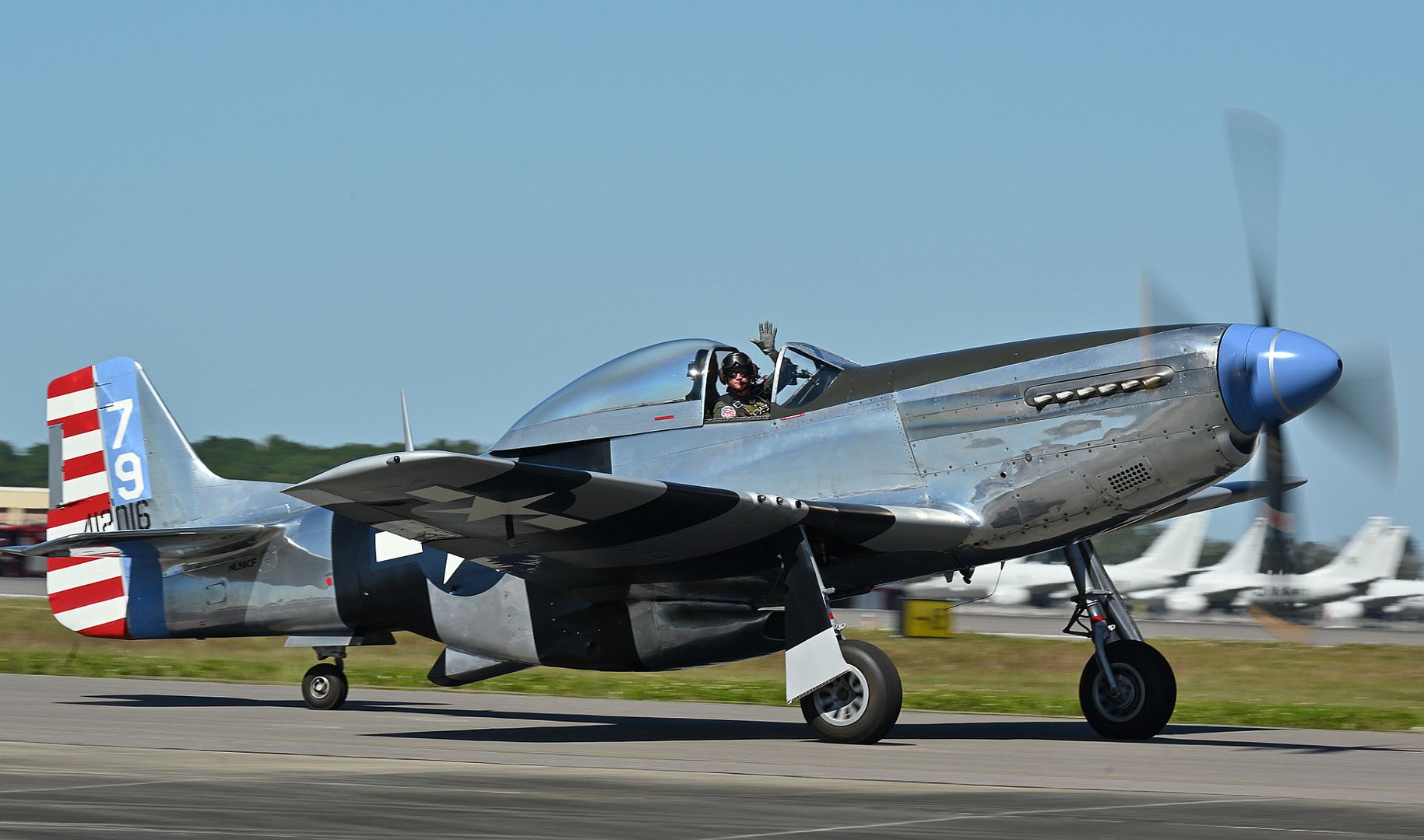 51 Fragile But Agile Taxis Down The Runway At The 2022 NAS Jacksonville Airshow