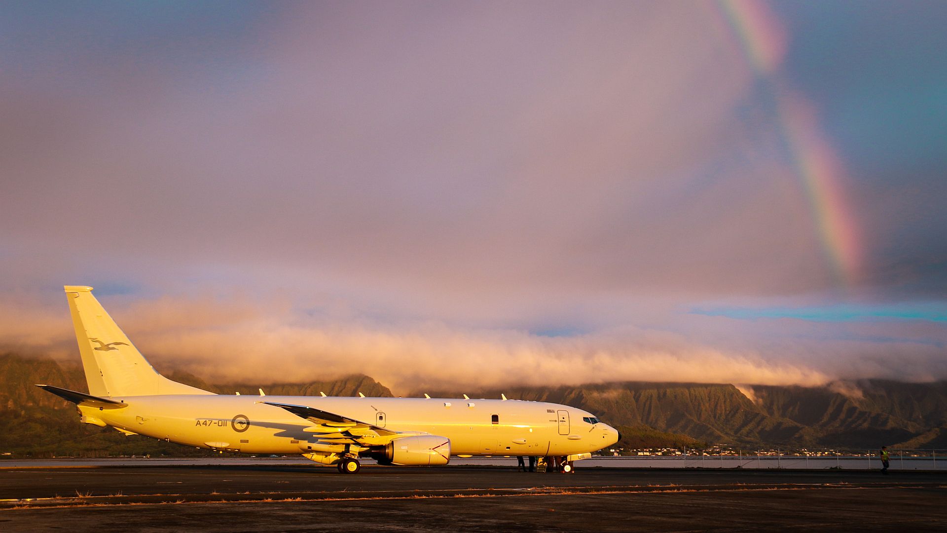 8A Poseidon Attached To The Royal Australian Air Force Sits On The Flight Line At Marine Corps Base Hawaii 8A Poseidon Attached To The Royal Australian Air Force Sits On The Flight Line At Marine Corps Base Hawaii