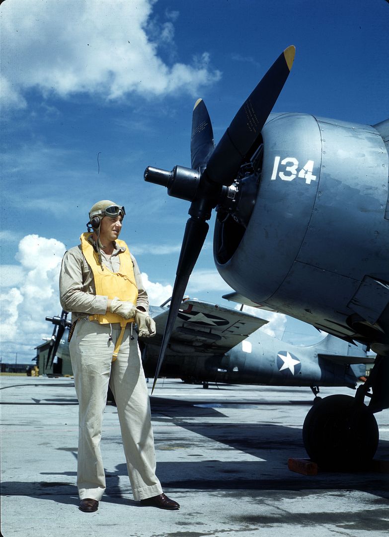 Pilot Preparing For Flight In F4F Pilot Preparing For Flight In F4F