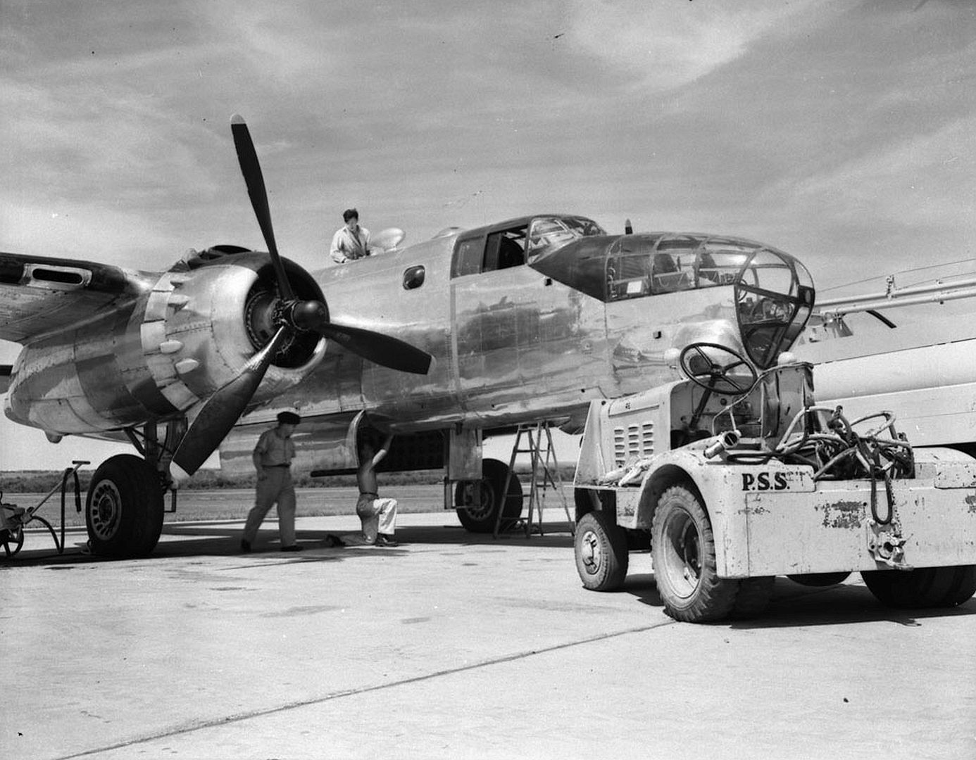 Preparation Of Mitchell And Anson Aircraft Prior To Departure Of Aerial Survey Squadron Preparation Of Mitchell And Anson Aircraft Prior To Departure Of Aerial Survey Squadron