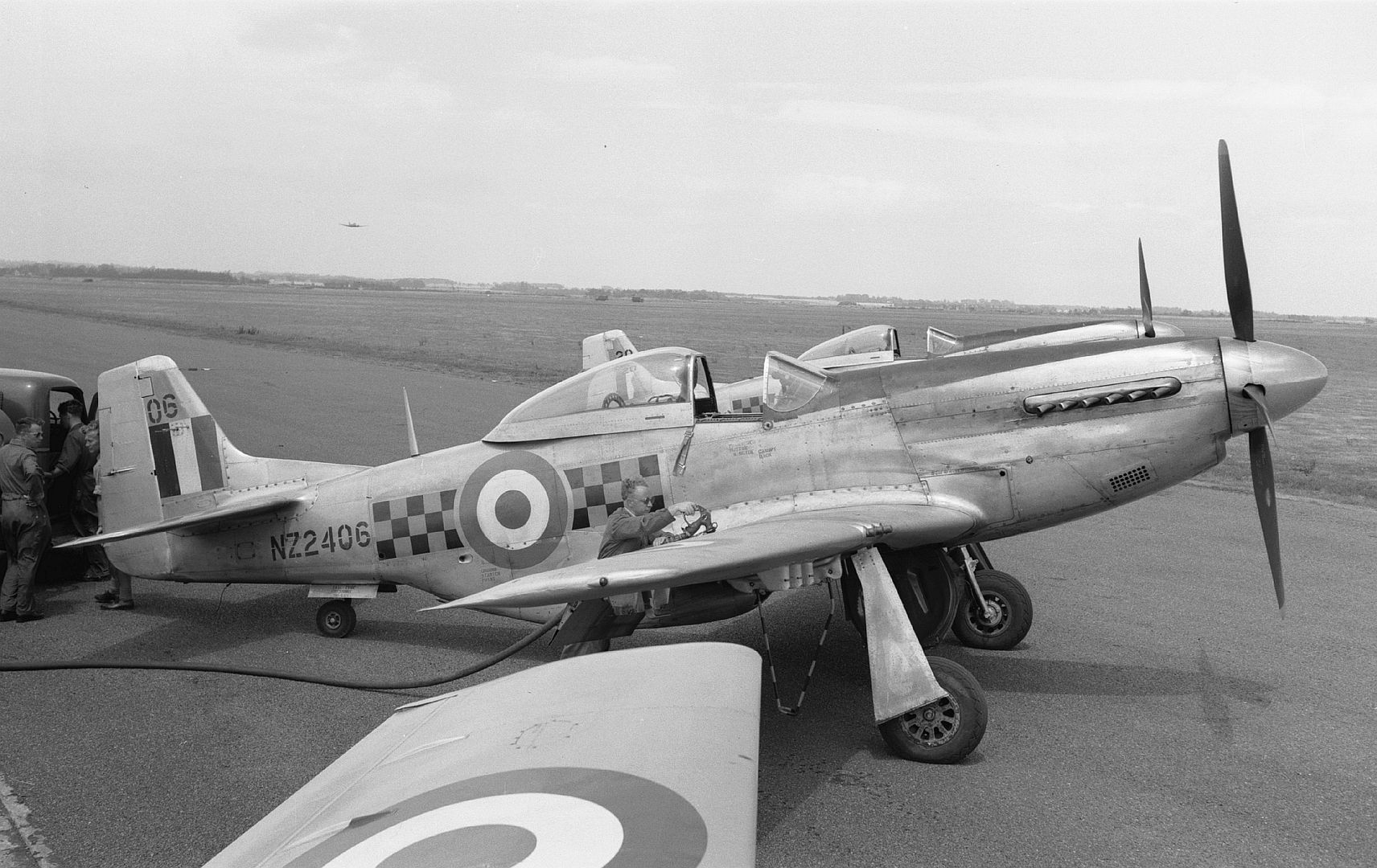 Refuelling Mustang NZ2406 At RNZAF Station Ohakea Refuelling Mustang NZ2406 At RNZAF Station Ohakea