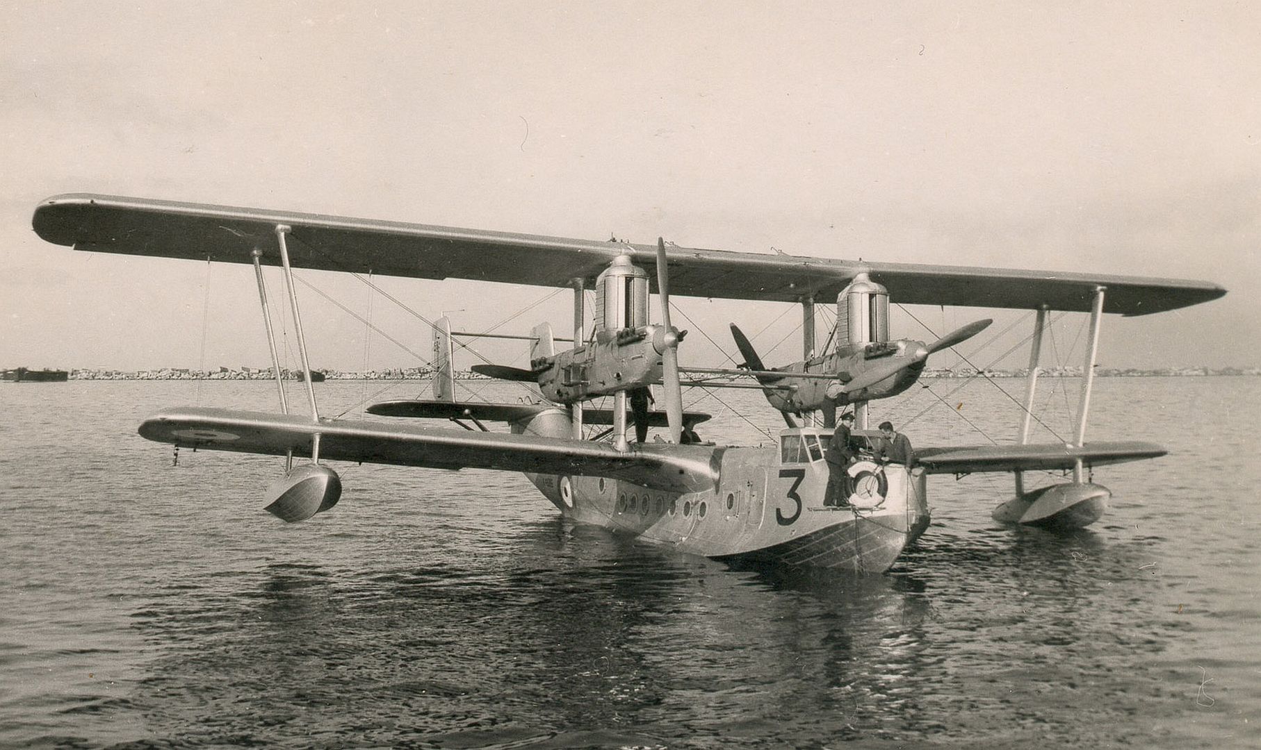 Short Singapore III Flying Boat Of 230 Squadron At Alexandria