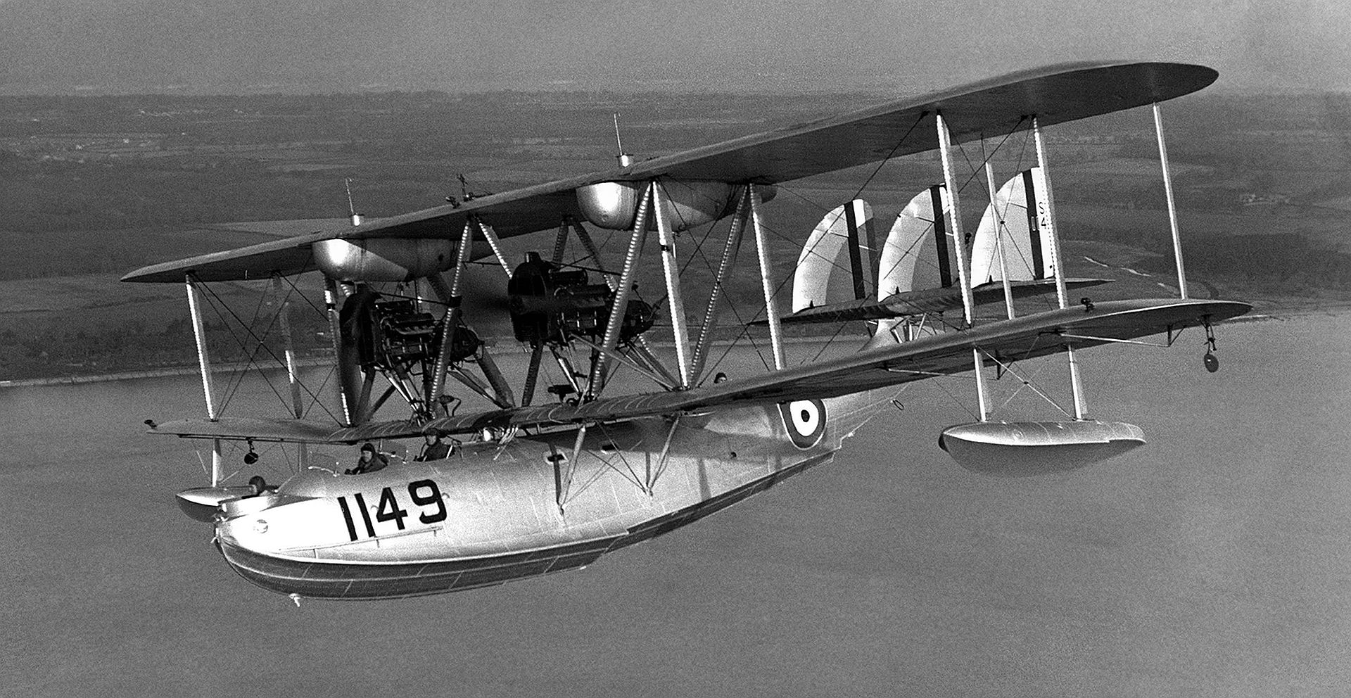 Southampton II S1149 Airborne From Mount Batten The RAF Flying Boat Base On Plymouth Sound In August 1935