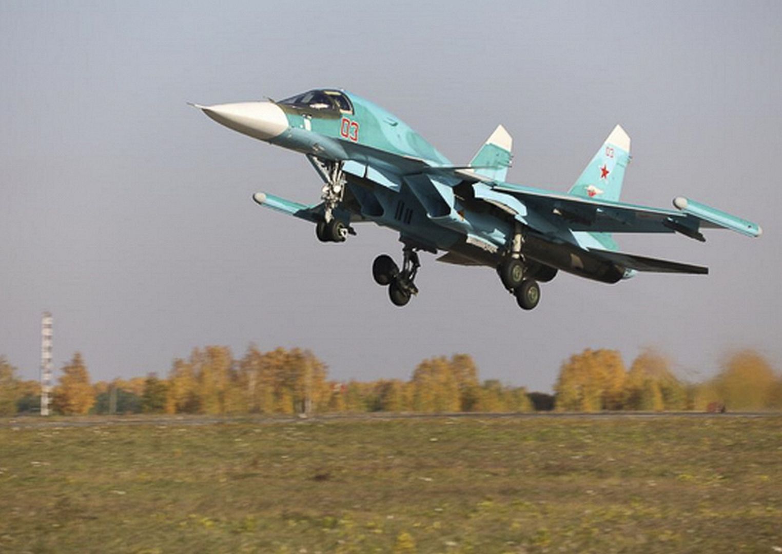 Su 34 Fighter Bombers Of The Aviation Formation Of The Central Military District