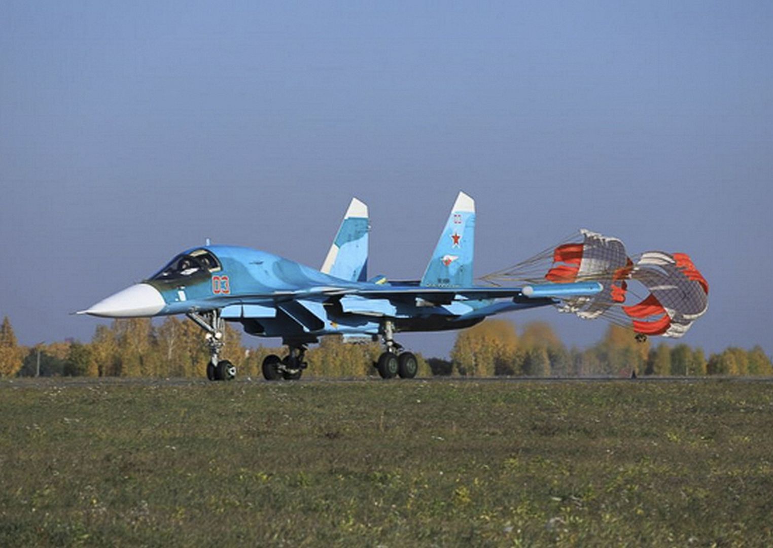 Su 34 Fighter Bombers Of The Aviation Formation Of The Central Military District 1