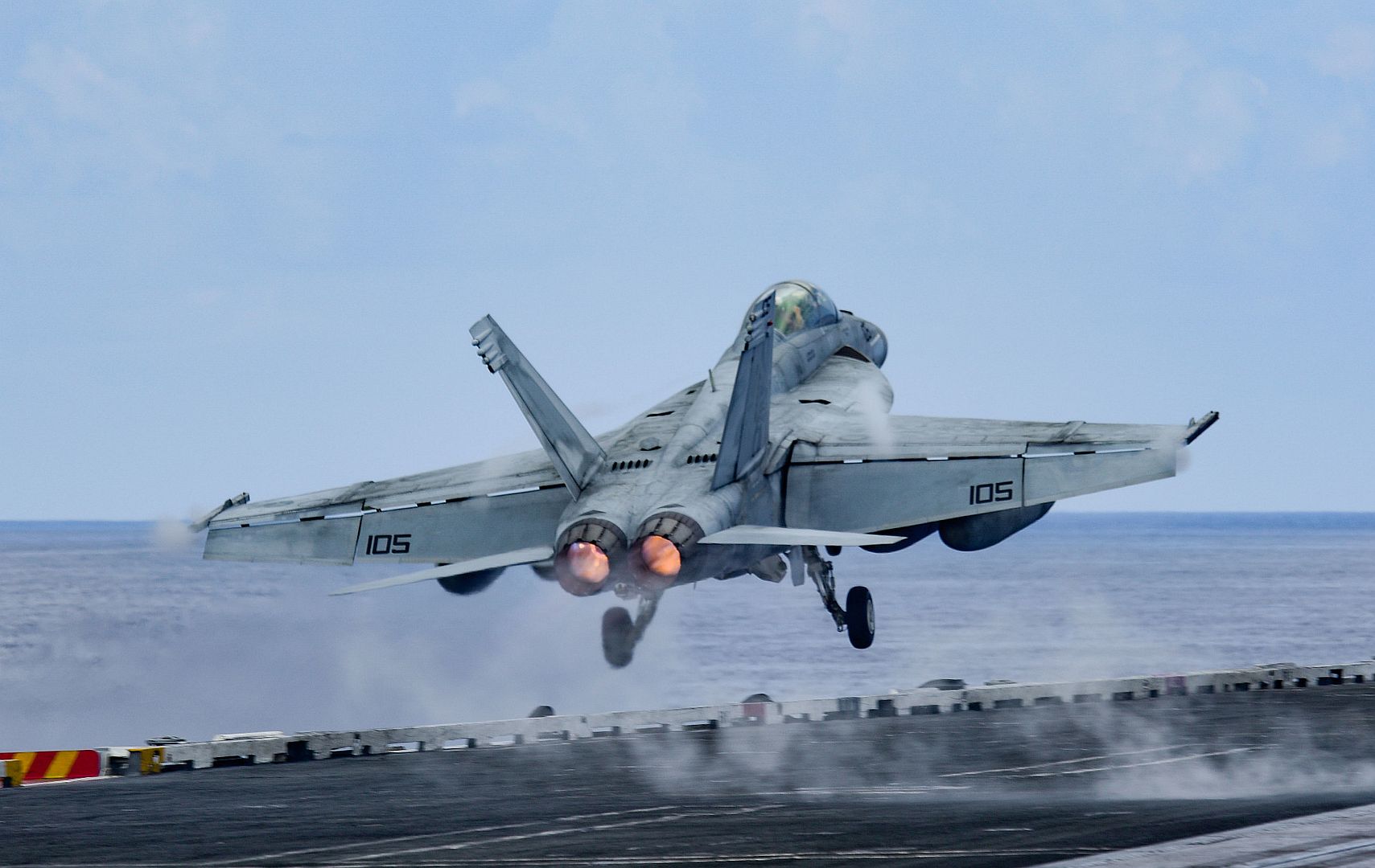 Super Hornet Attached To The Diamondbacks Of Strike Fighter Squadron 102 Takes Off From The Flight Deck Of The Navy S Only Forward Deployed Aircraft Carrier USS Ronald Reagan