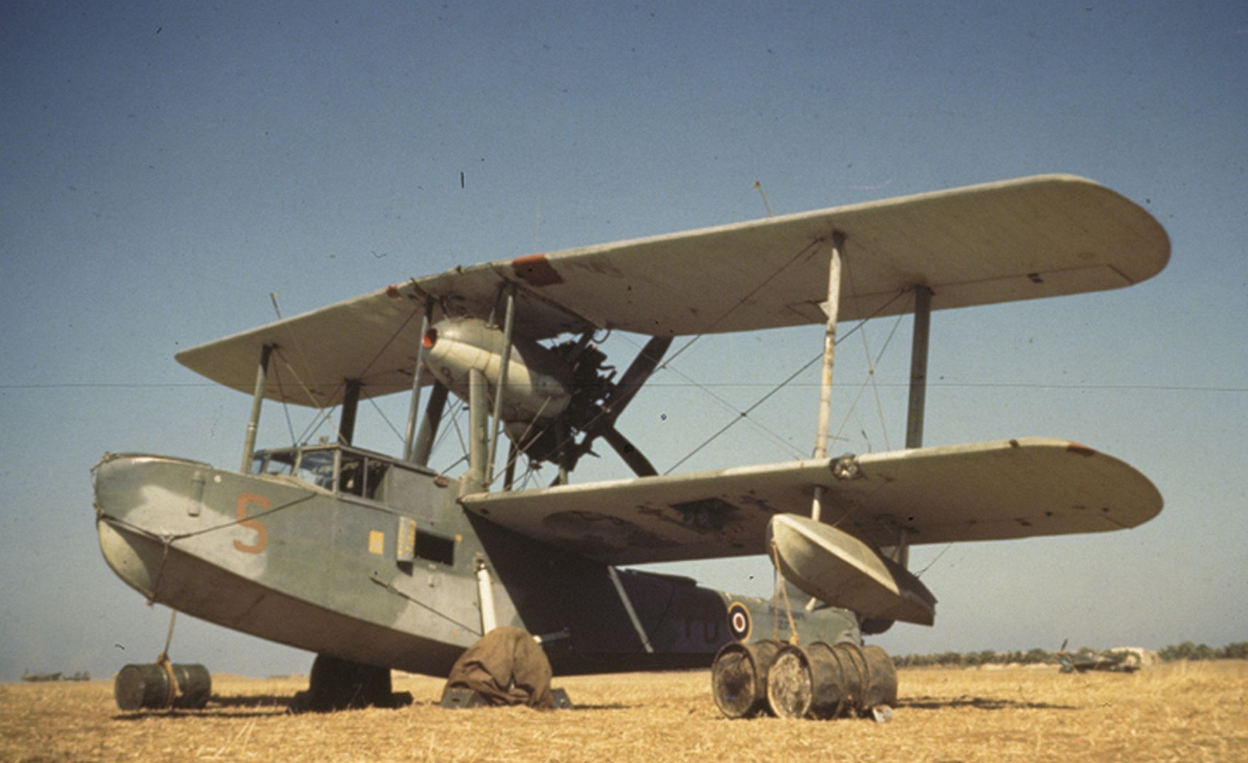 Supermarine Walrus Amphibian RAF Korba Cape Bon Tunisia May 1943 Supermarine Walrus Amphibian RAF Korba Cape Bon Tunisia May 1943