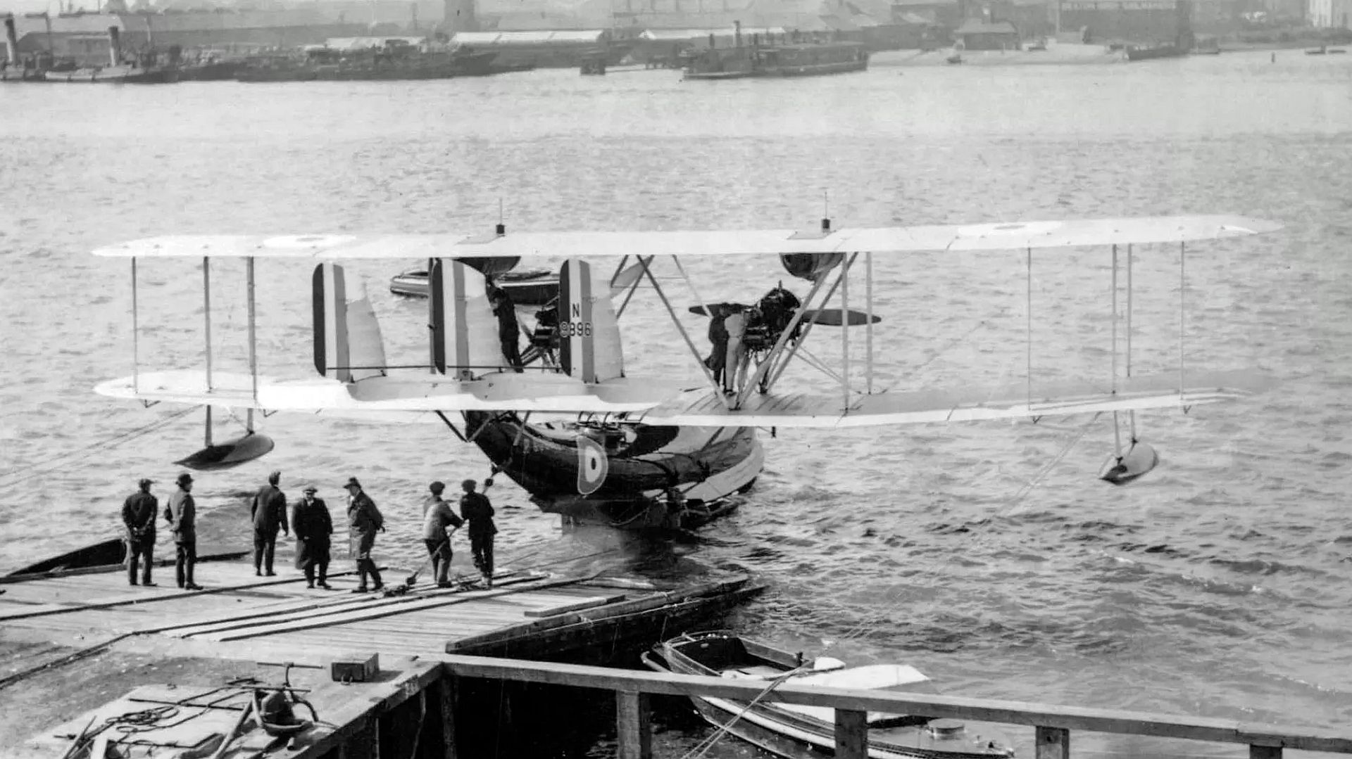 The First Supermarine Southampton I N9896 On The Slipway At Woolston