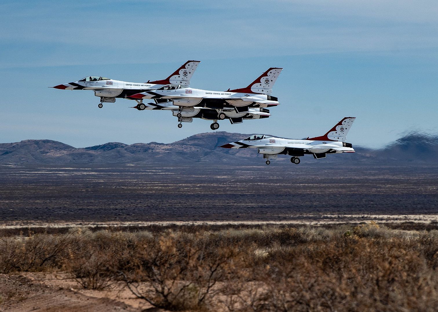 Thunderbirds Takeoff For Their First Flight During This Year S Winter Training Trip January 11 2022