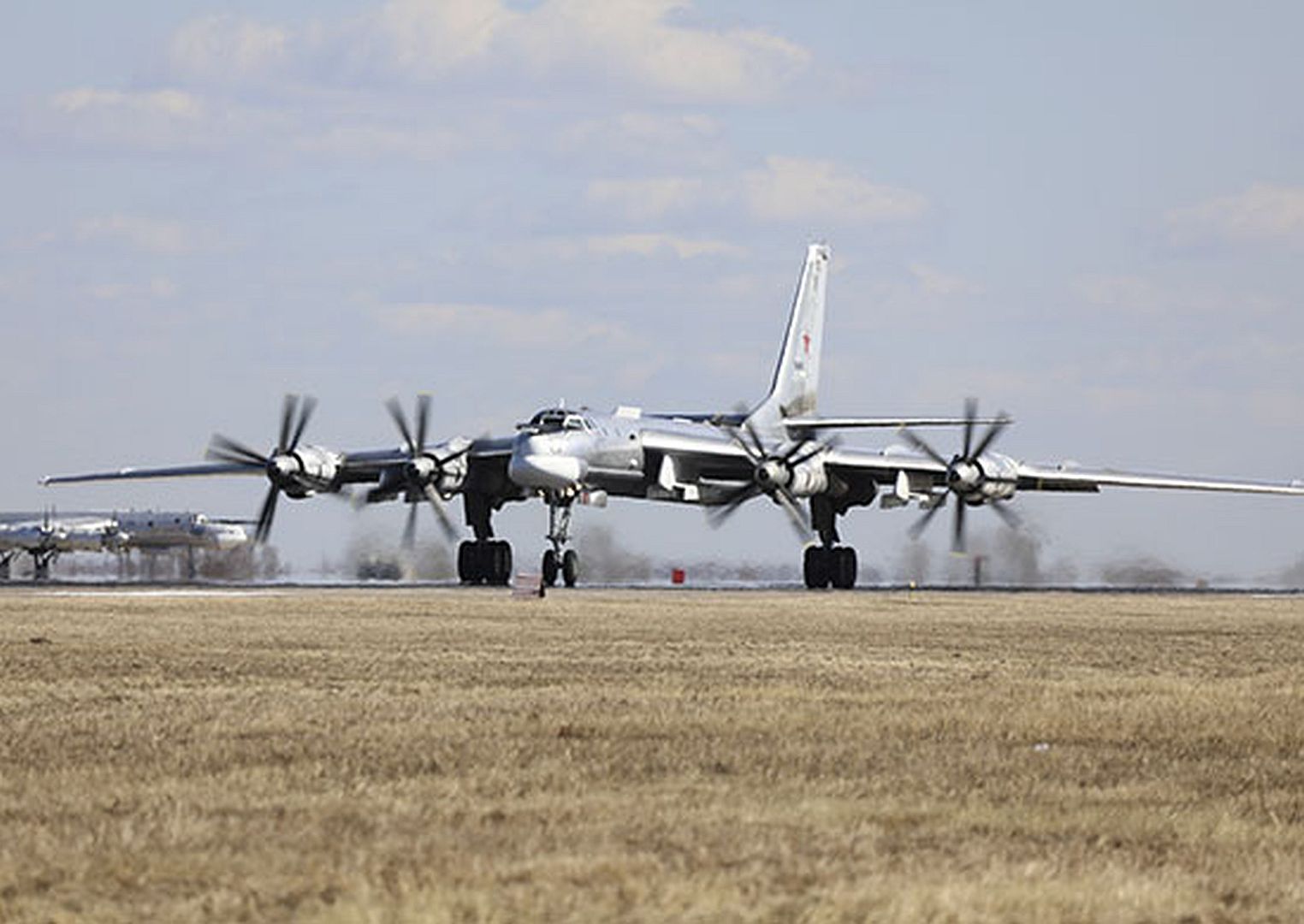 Tu 95MS Strategic Missile Carriers Of The Long Range Aviation Of The Russian Aerospace Forces