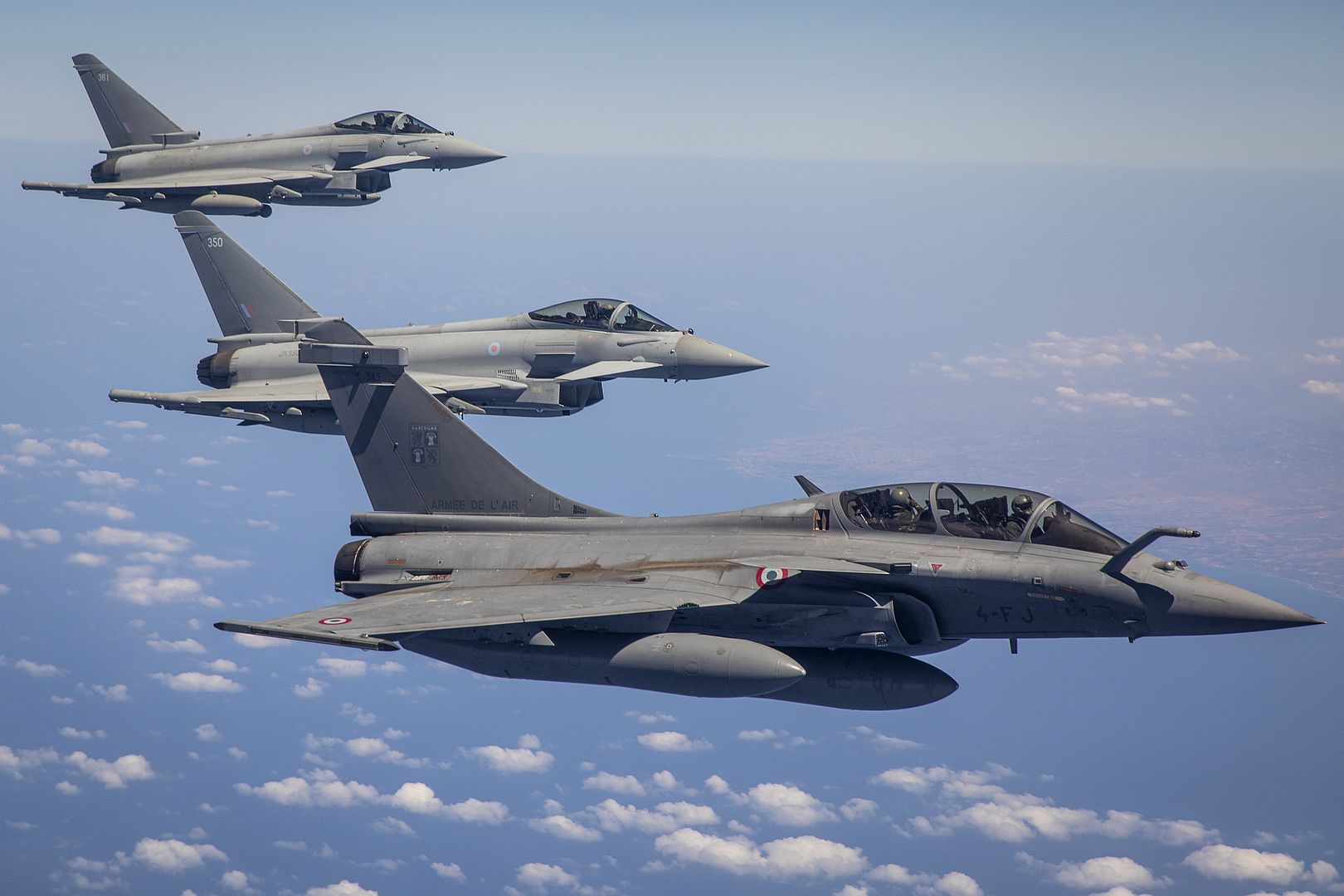 Typhoons Have Been Conducting Combat Air Training With Rafale Fighter Jets From The French Air And Space Force