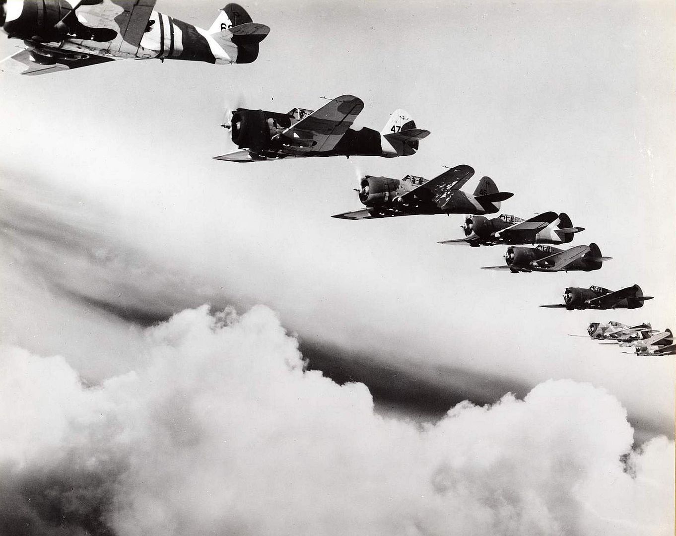 Army Air Corps Curtiss P 36C Hawk Fighters Of The 27th Pursuit Squadron 1st Pursuit Group At Wright Field Ohio Army Air Corps Curtiss P 36C Hawk Fighters Of The 27th Pursuit Squadron 1st Pursuit Group At Wright Field Ohio