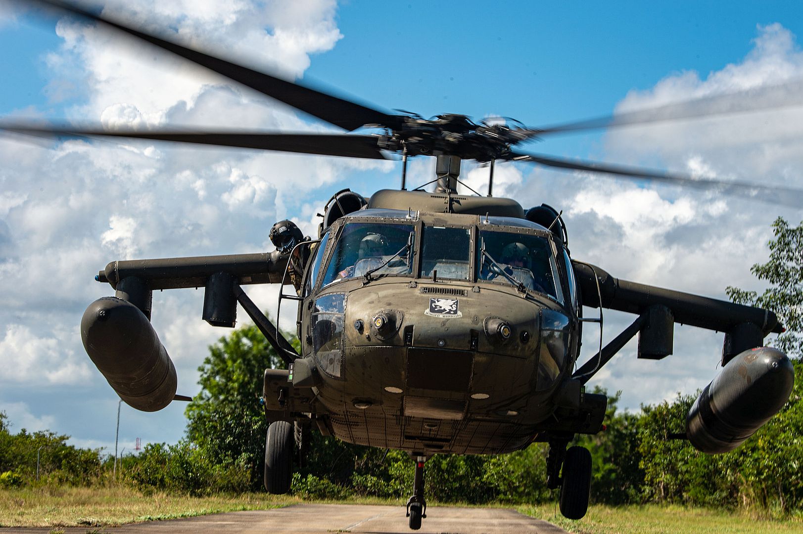 60 Blackhawk Assigned To 1st Battalion 228th Aviation Regiment Takes Off From Price Barracks Belize