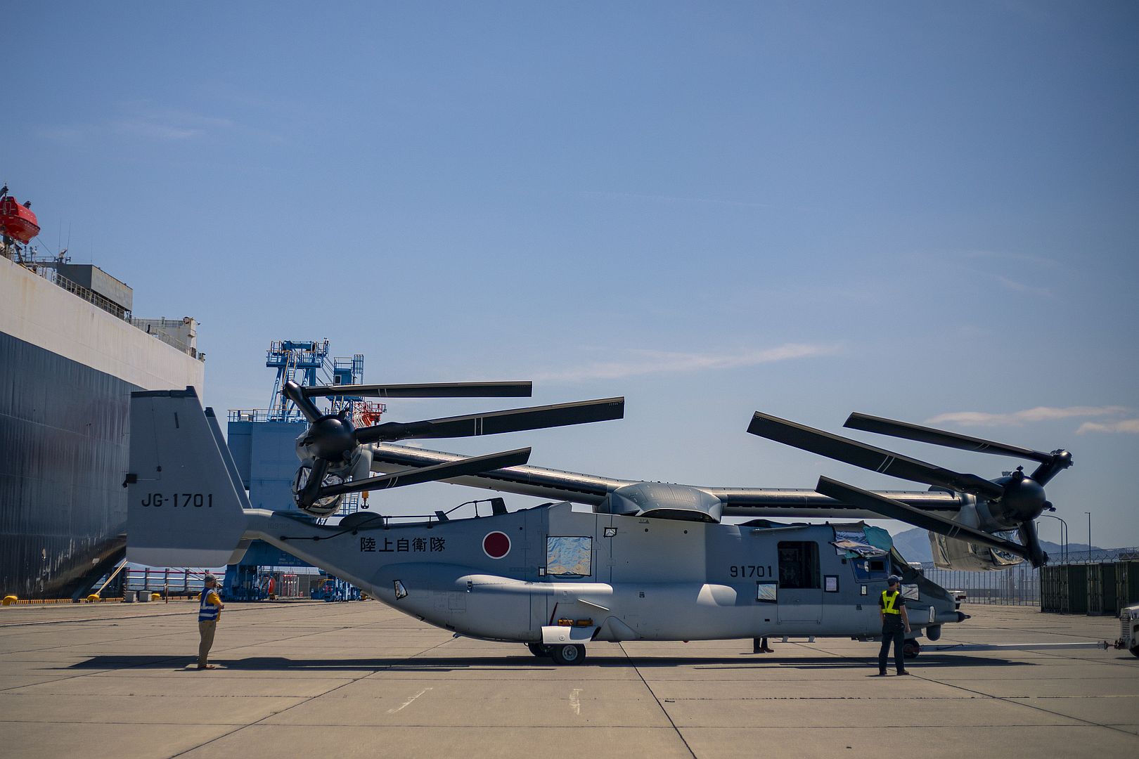 V 22 Ospreys Bound For Japan Ground Self Defense Force
