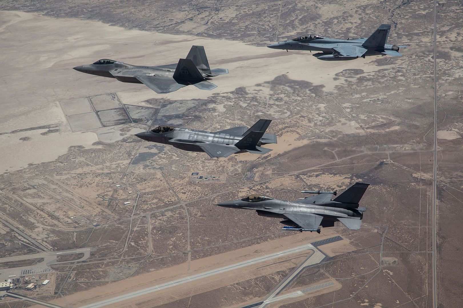 Various Aircraft Participating In Orange Flag Exercise