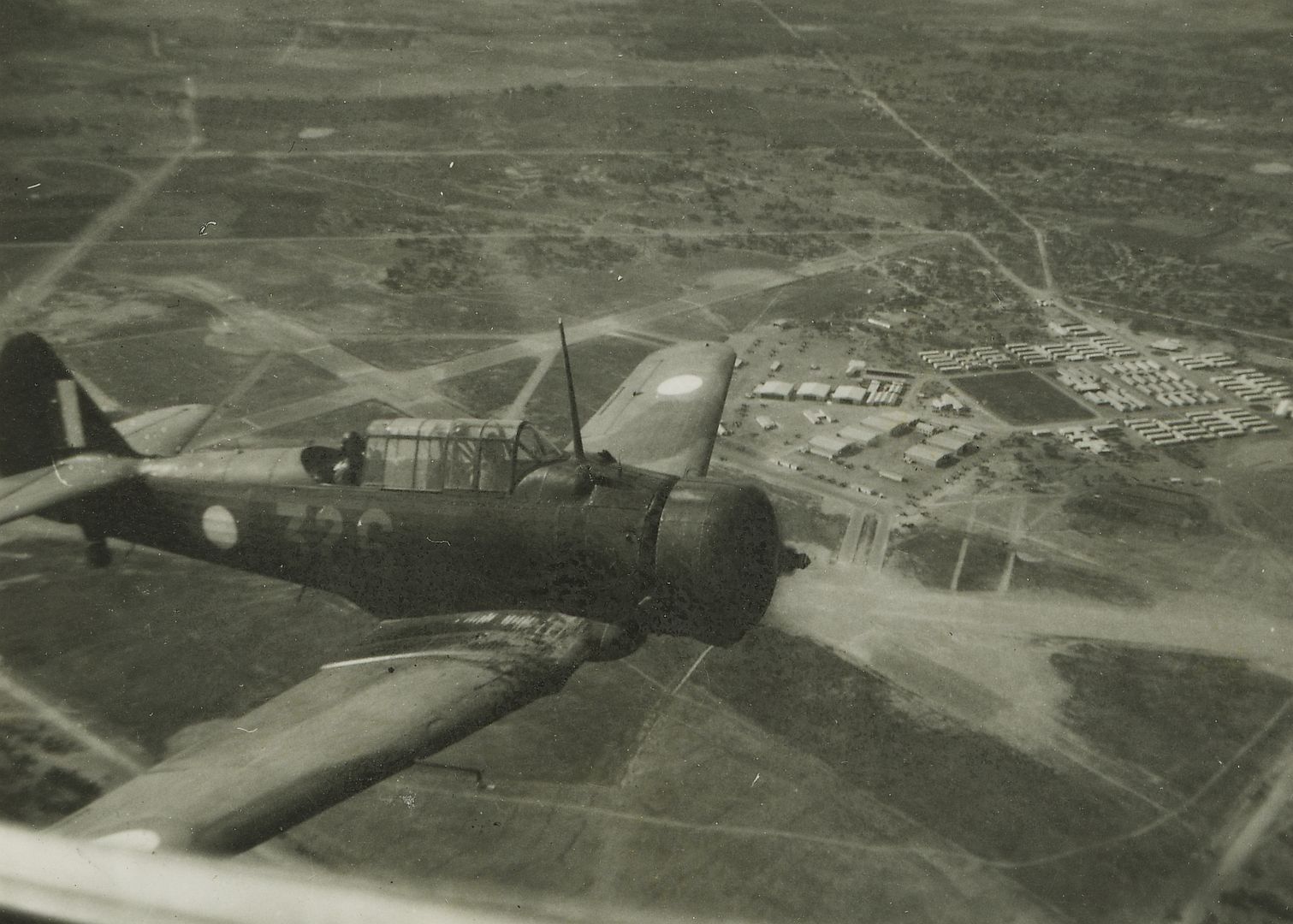 Wirraway Aircraft Over Mildura 1943 Wirraway Aircraft Over Mildura 1943