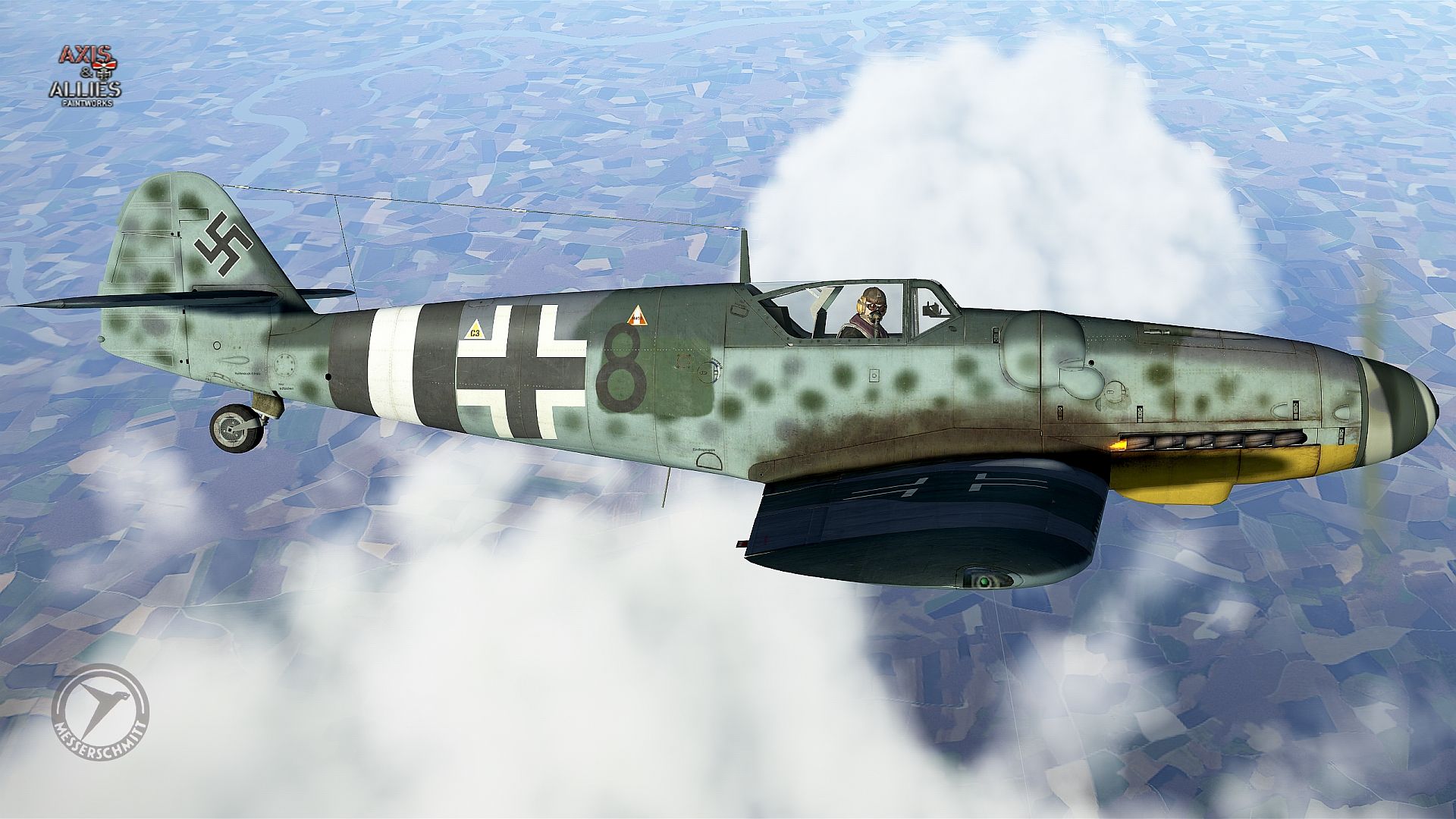Bf109g14 Black8 Jg4 No1 Bf109g14 Black8 Jg4 No1