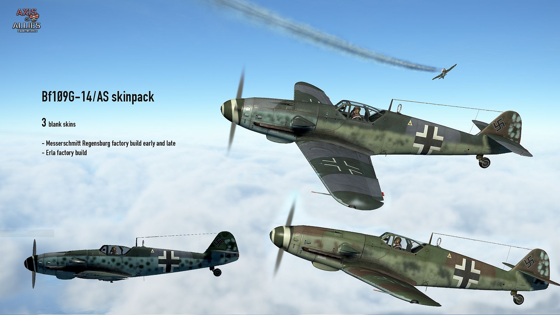 Bf109g14as Skinpack2
