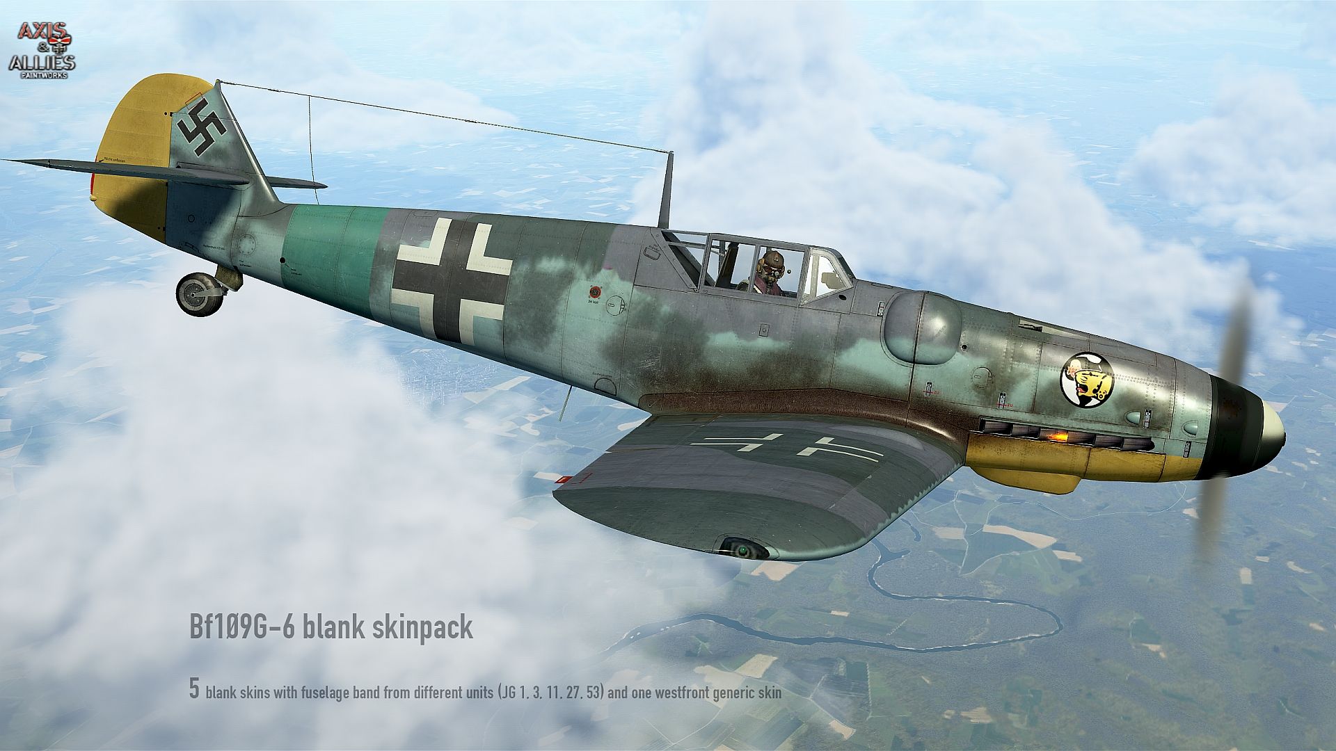 Bf109g6 Skinpack Blank