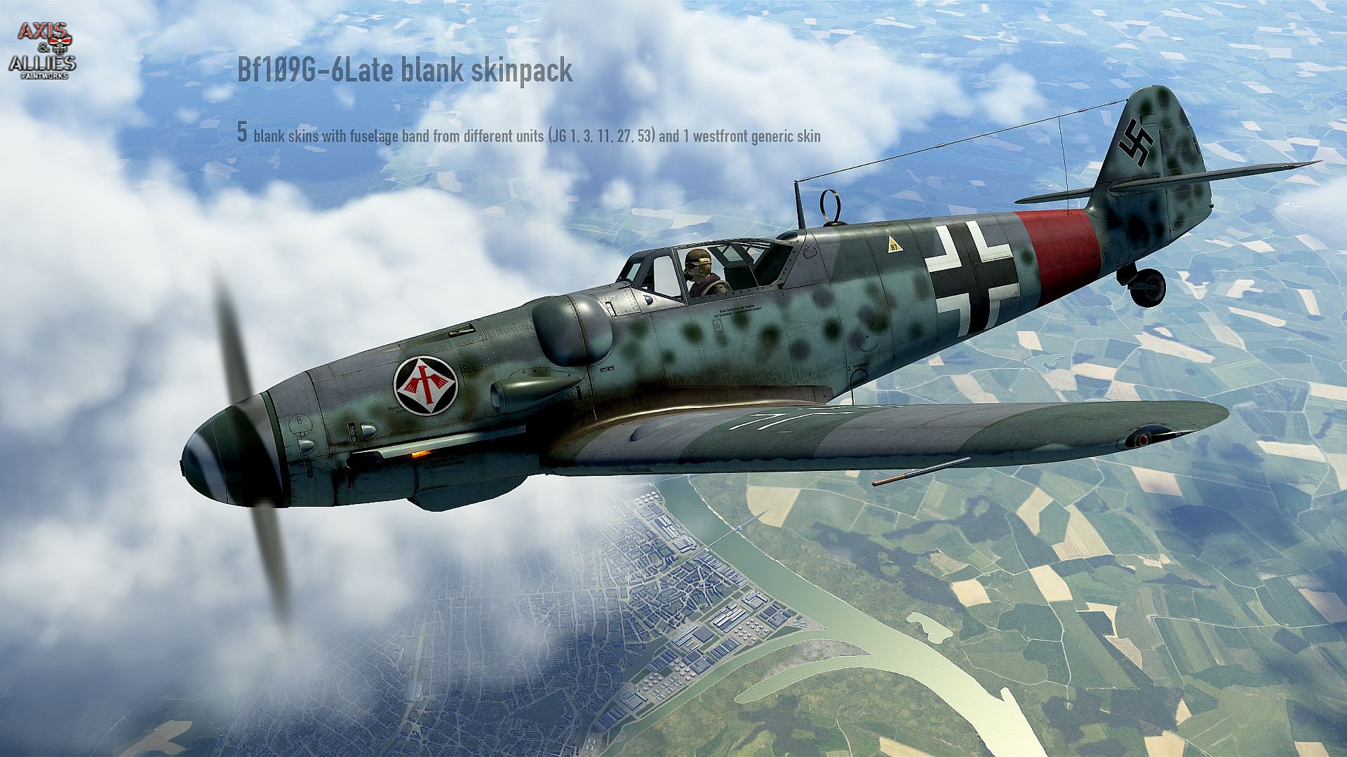 Bf109g6late Blank Pack