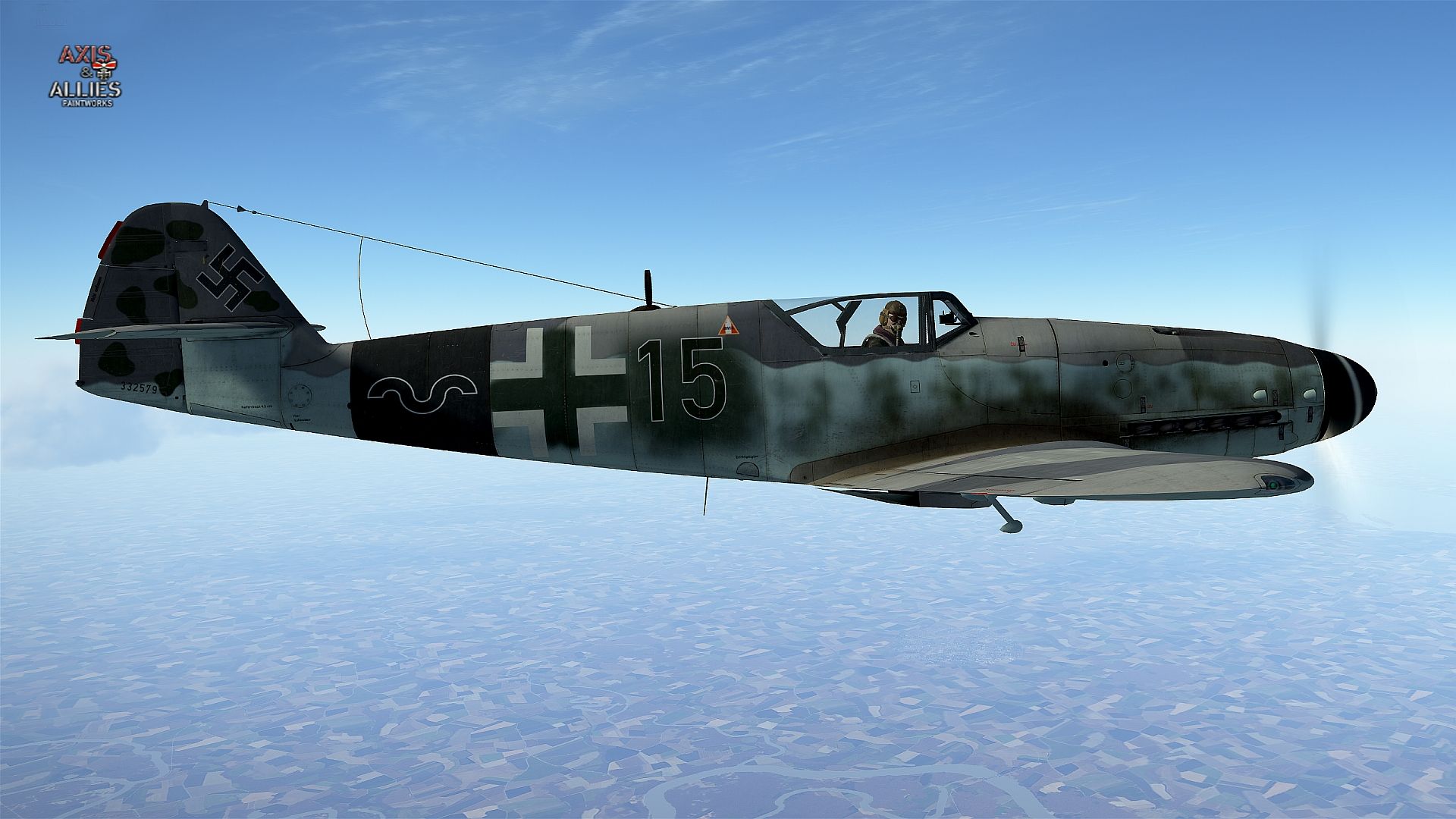 Bf109k4 Black15 Jg53