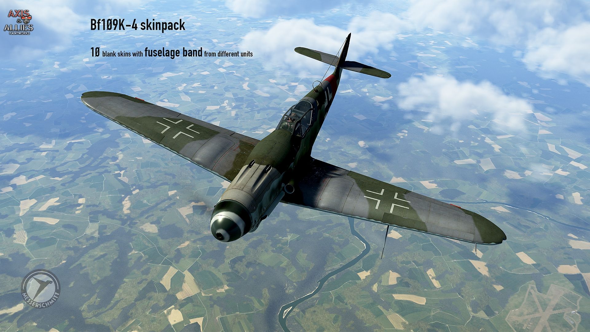 Bf109k4 Blank Skinpack