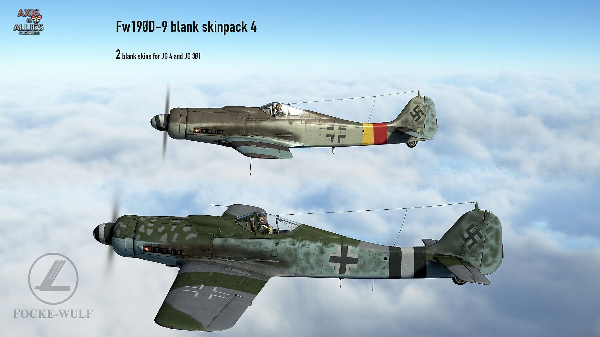 Fw190d9 Blank Skinpackjg4andjg301 Fw190d9 Blank Skinpackjg4andjg301