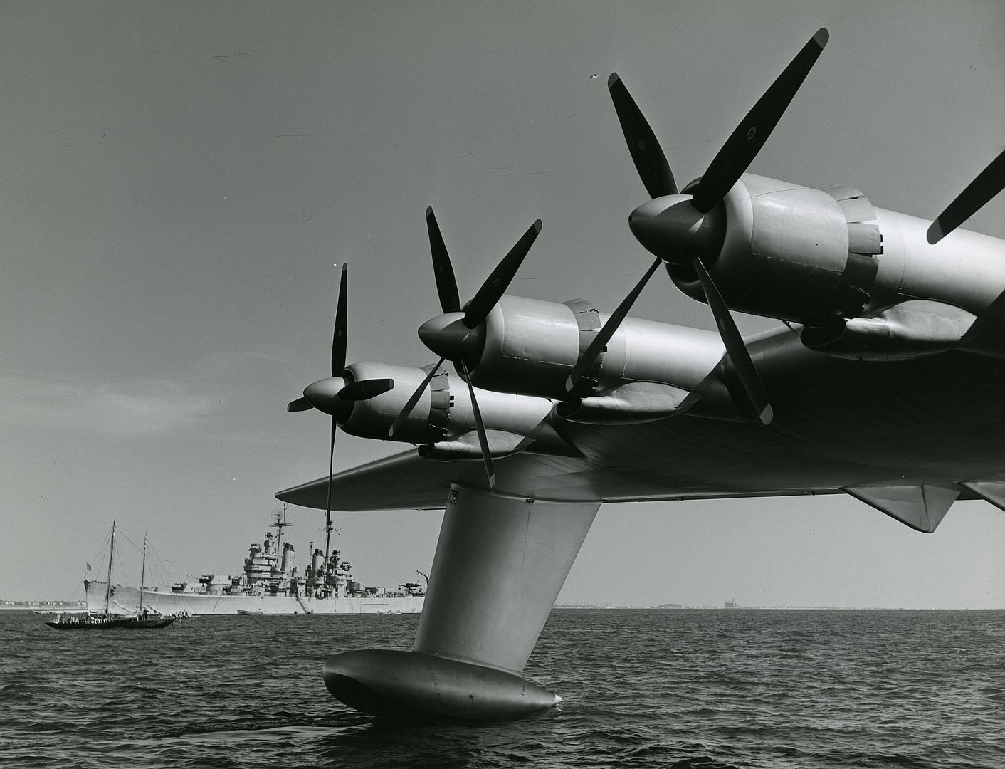 Portion Of The Flying Boat During Test Flight November 2 1947 Portion Of The Flying Boat During Test Flight November 2 1947