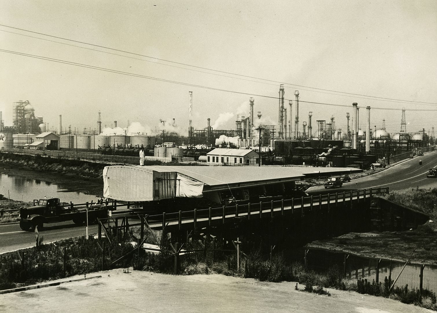 Wing From The Flying Boat On Its Way To Terminal Island In The Los Angeles Harbor 1946 Wing From The Flying Boat On Its Way To Terminal Island In The Los Angeles Harbor 1946