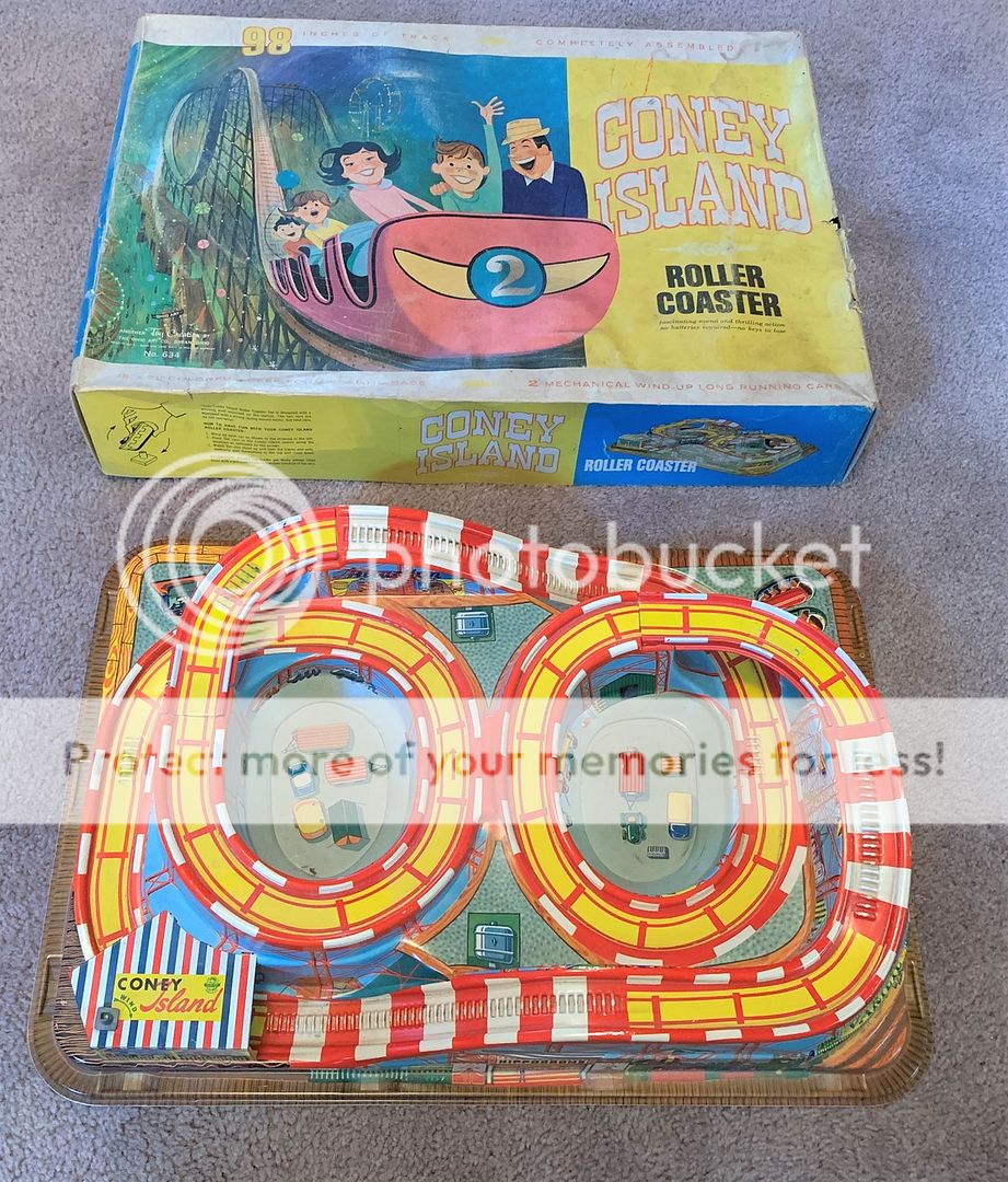 vintage toy roller coaster