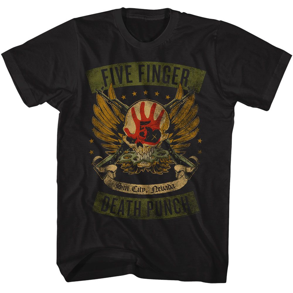 Winged Skull – Five Finger Death Punch Tall T-Shirt