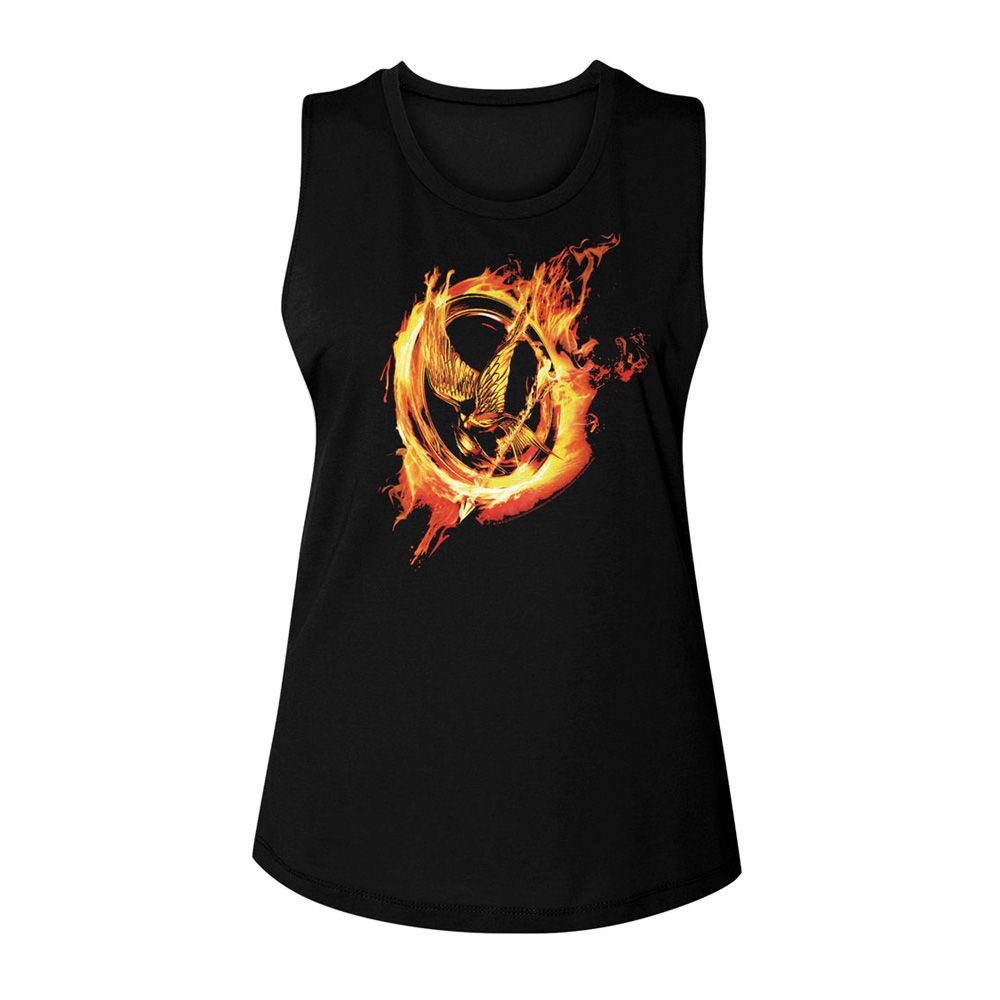 Hunger Games Pin Ladies Muscle Tank