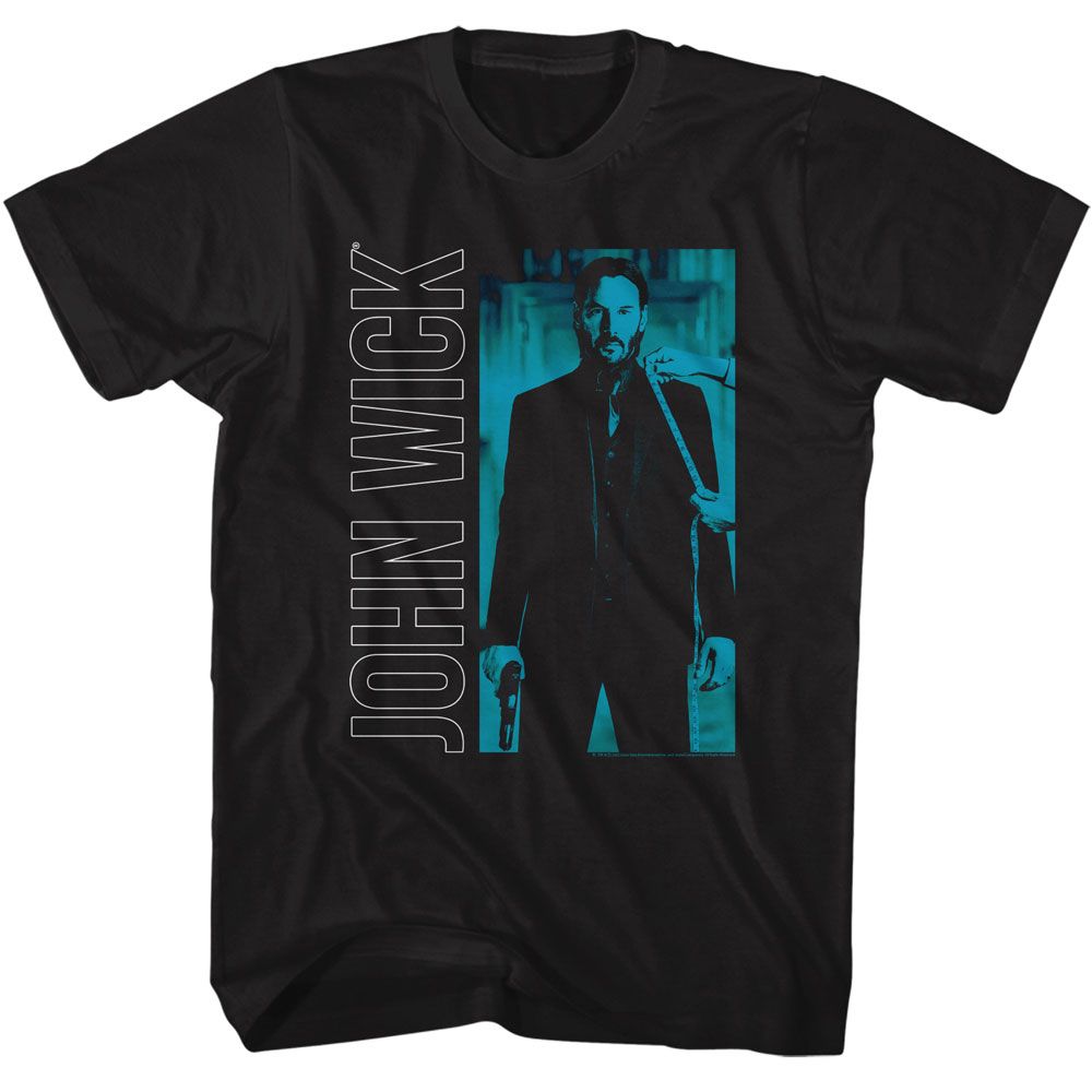 Vertical Text and Rectangle – John Wick Tall Men’s Shirt